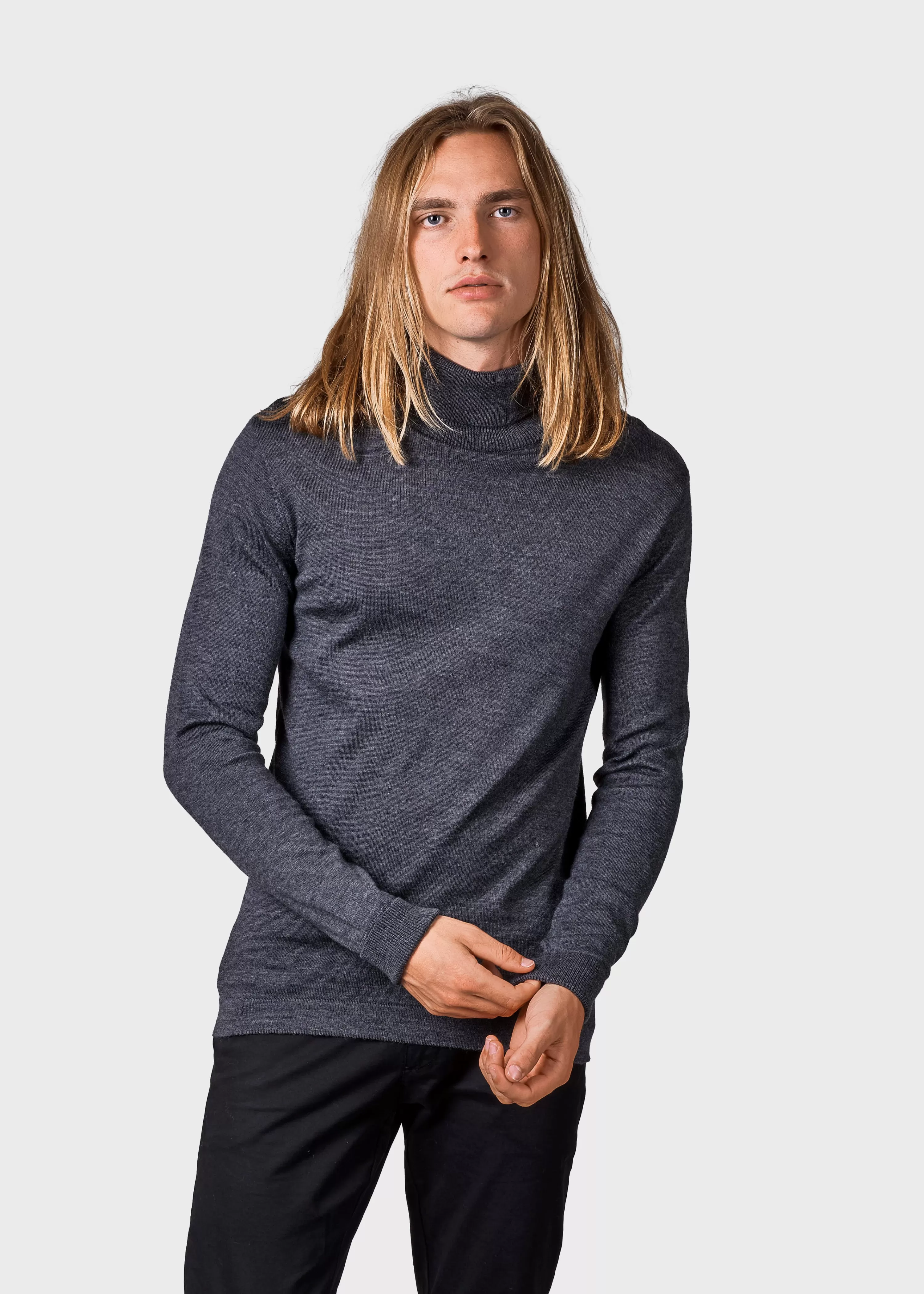 Klitmoller Collective Extrafine Merino wool*Anders knit - Anthracite