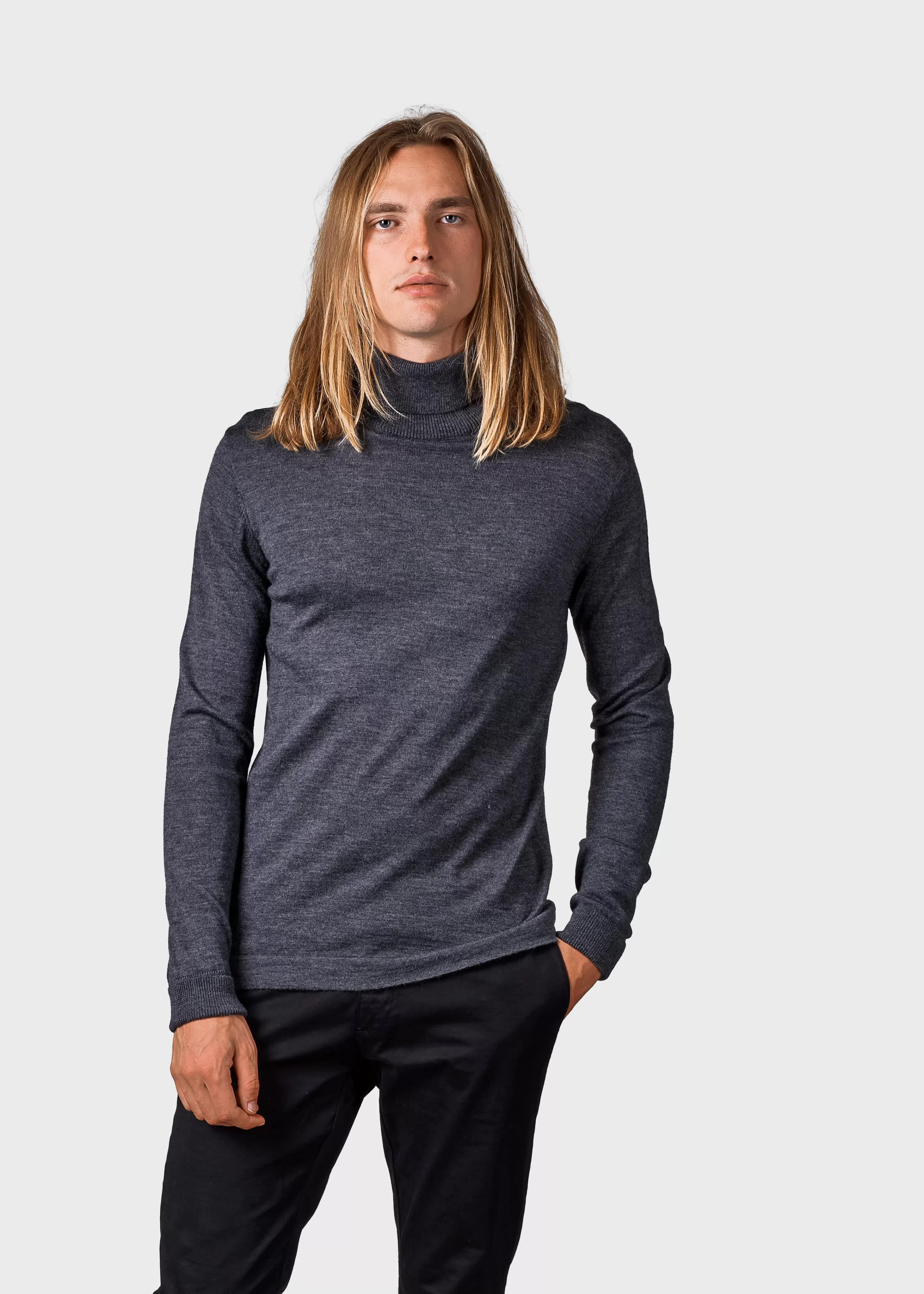 Klitmoller Collective Extrafine Merino wool*Anders knit - Anthracite