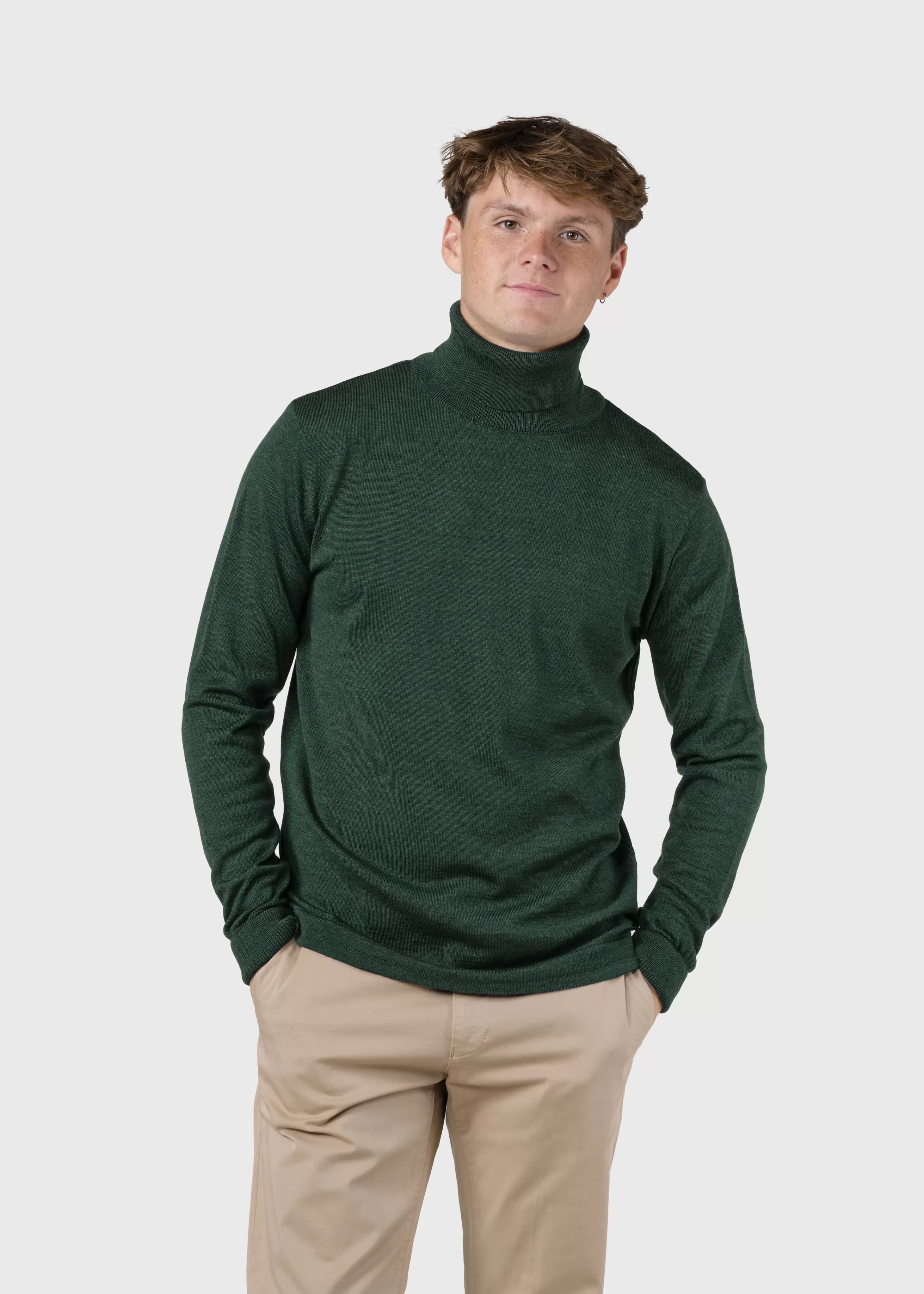 Klitmoller Collective Extrafine Merino wool*Anders knit - Moss Green