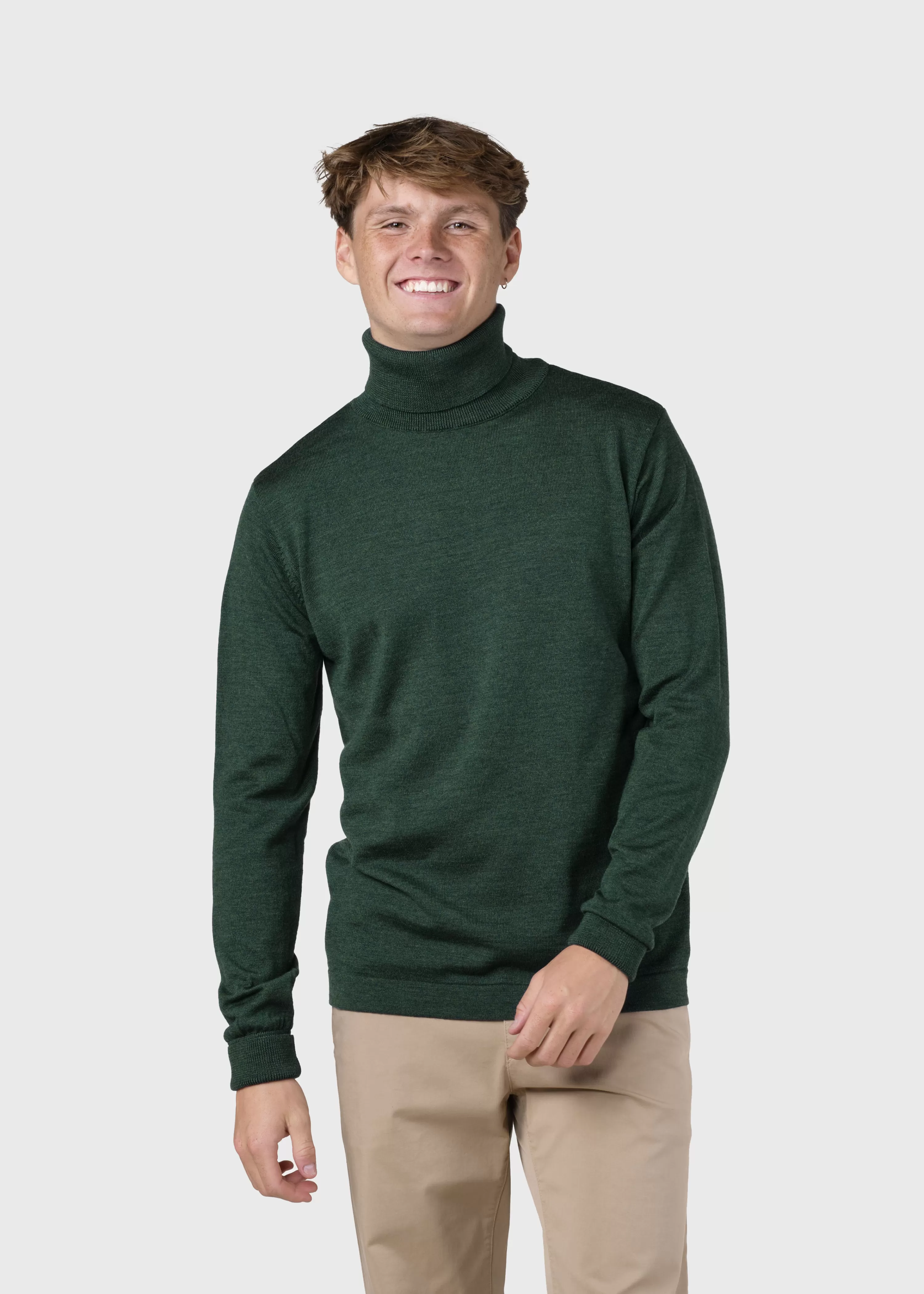 Klitmoller Collective Extrafine Merino wool*Anders knit - Moss Green