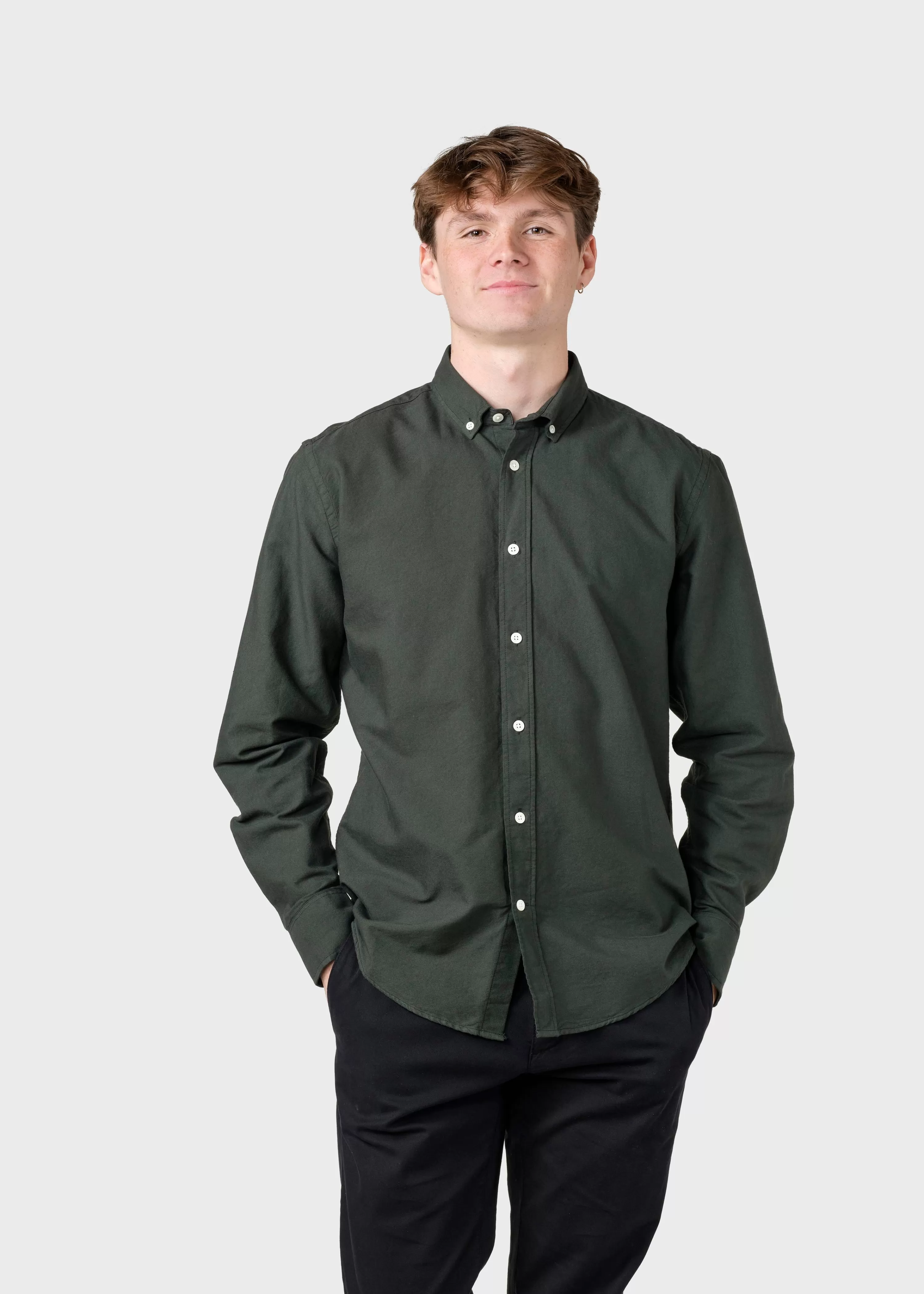 Klitmoller Collective Shirts*Basic shirt - Olive