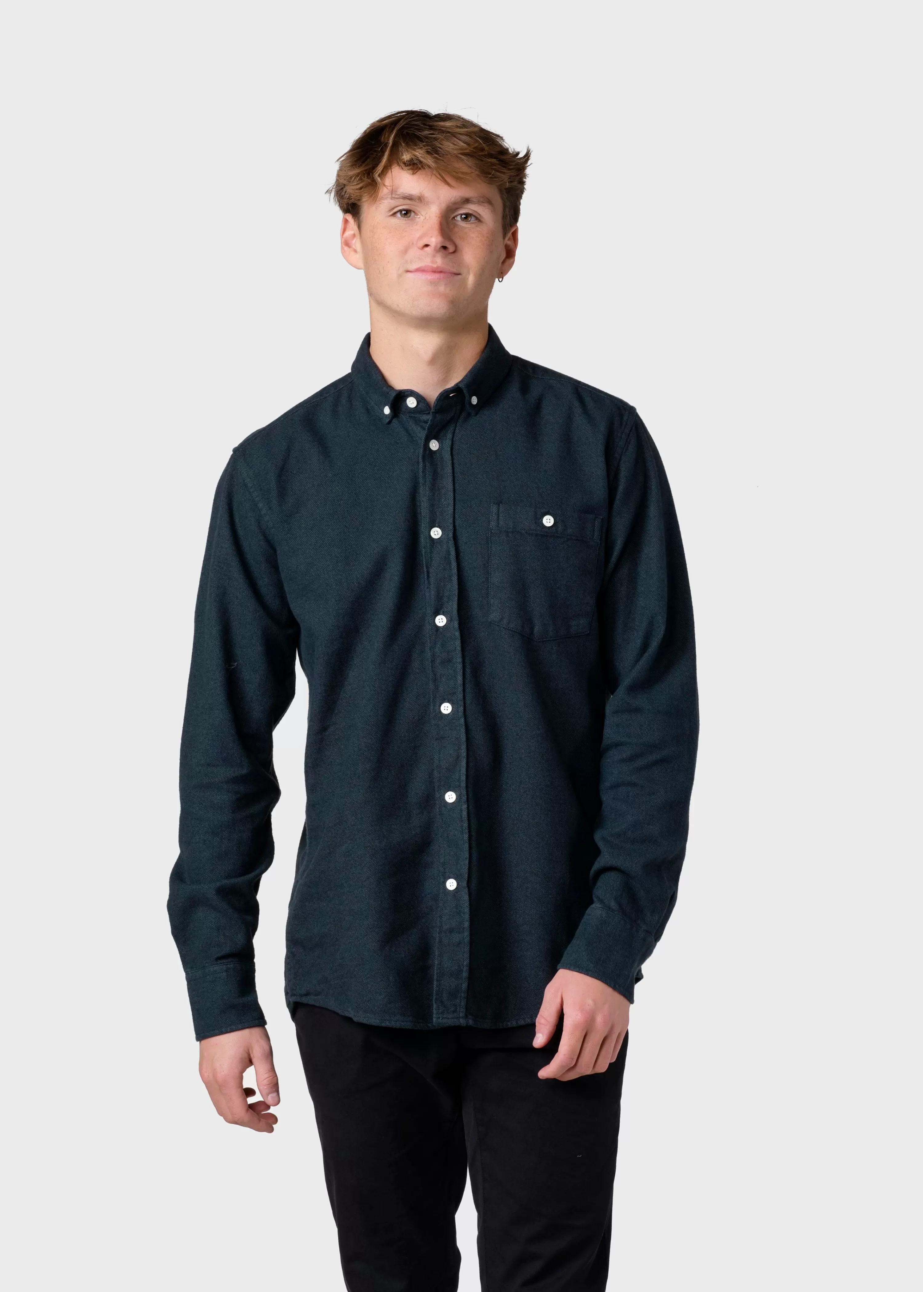 Klitmoller Collective Shirts*Benjamin lumber shirt - Moss Green