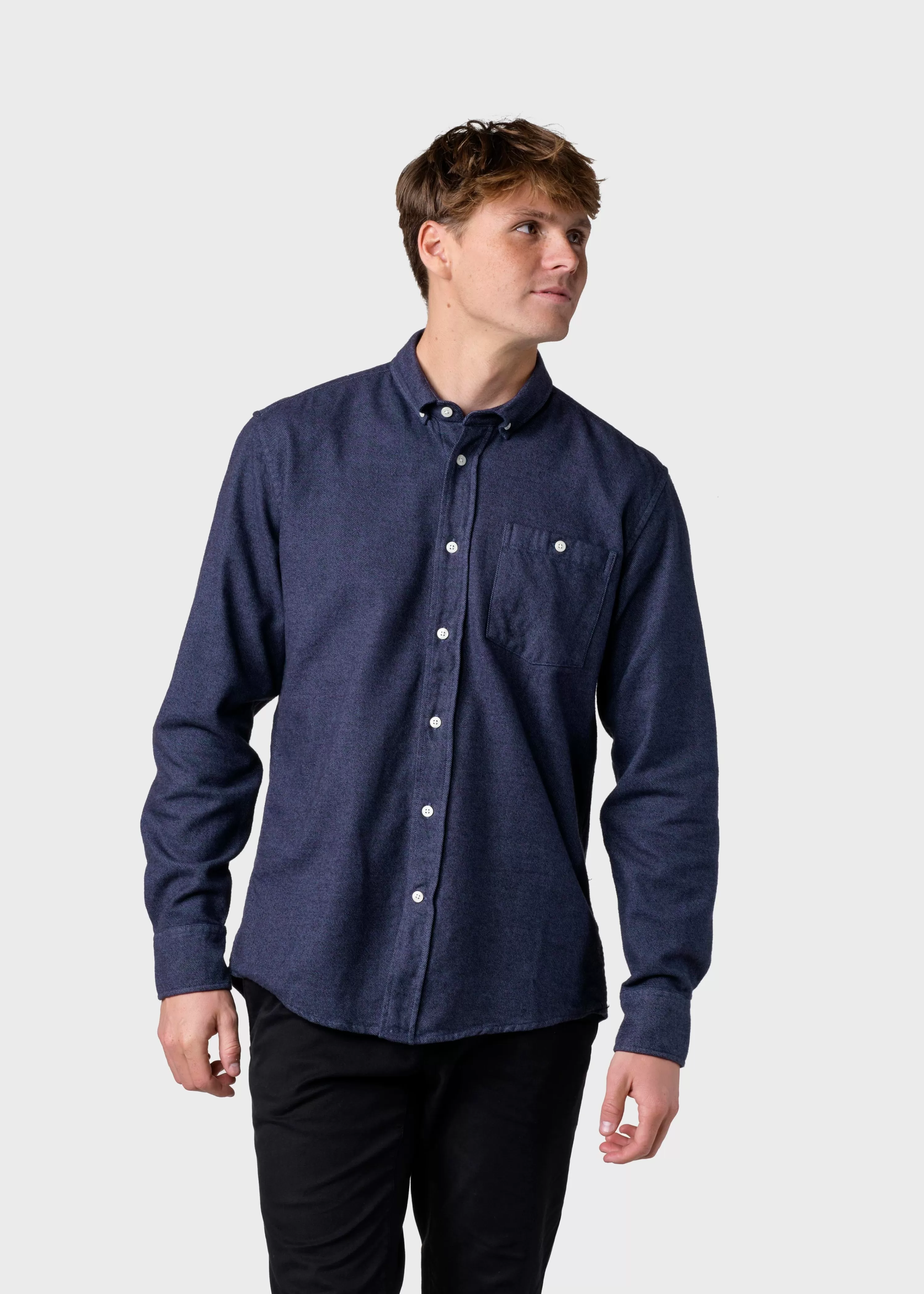 Klitmoller Collective Shirts*Benjamin lumber shirt - Navy