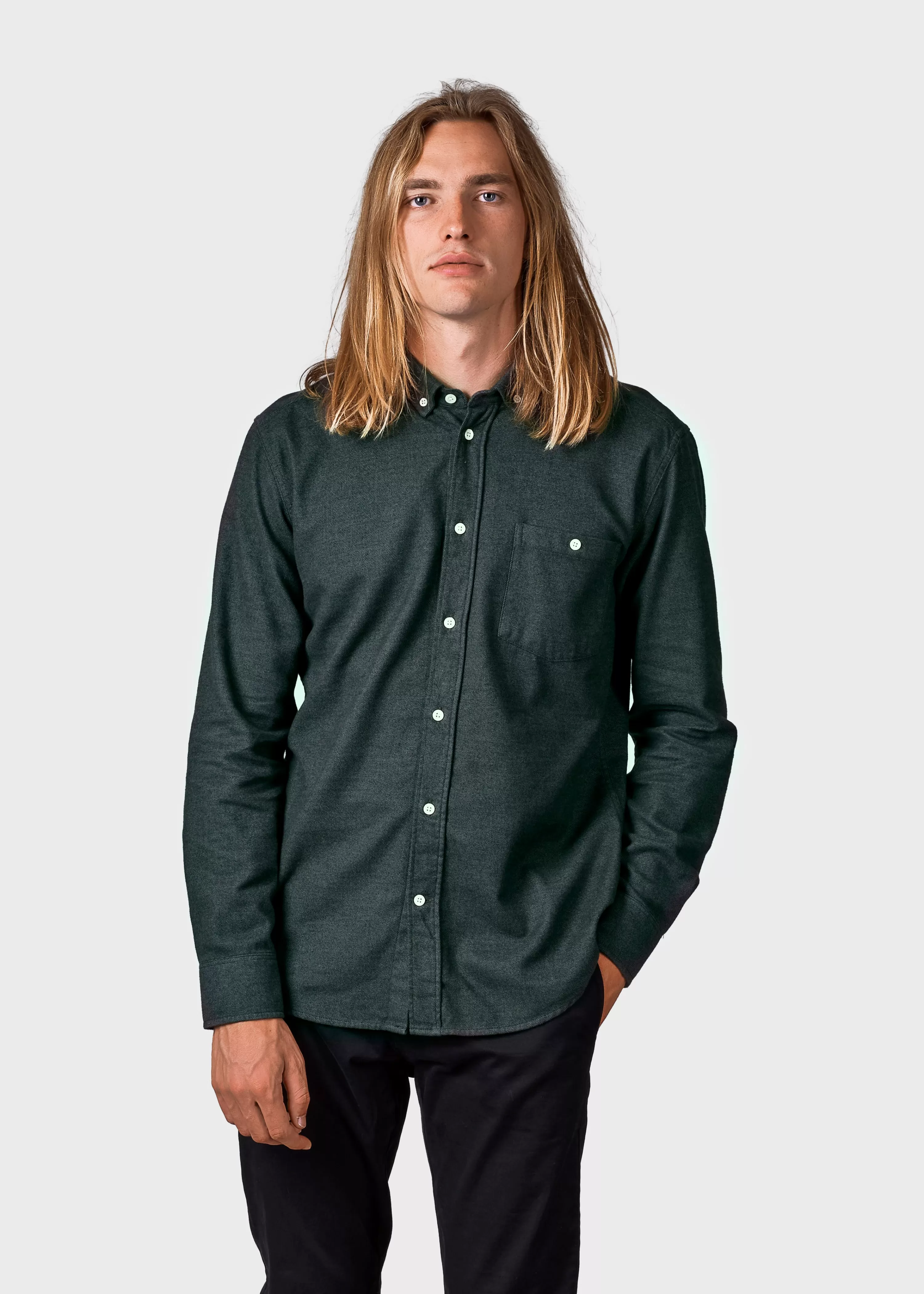 Klitmoller Collective Shirts*Benjamin lumber shirt - Olive