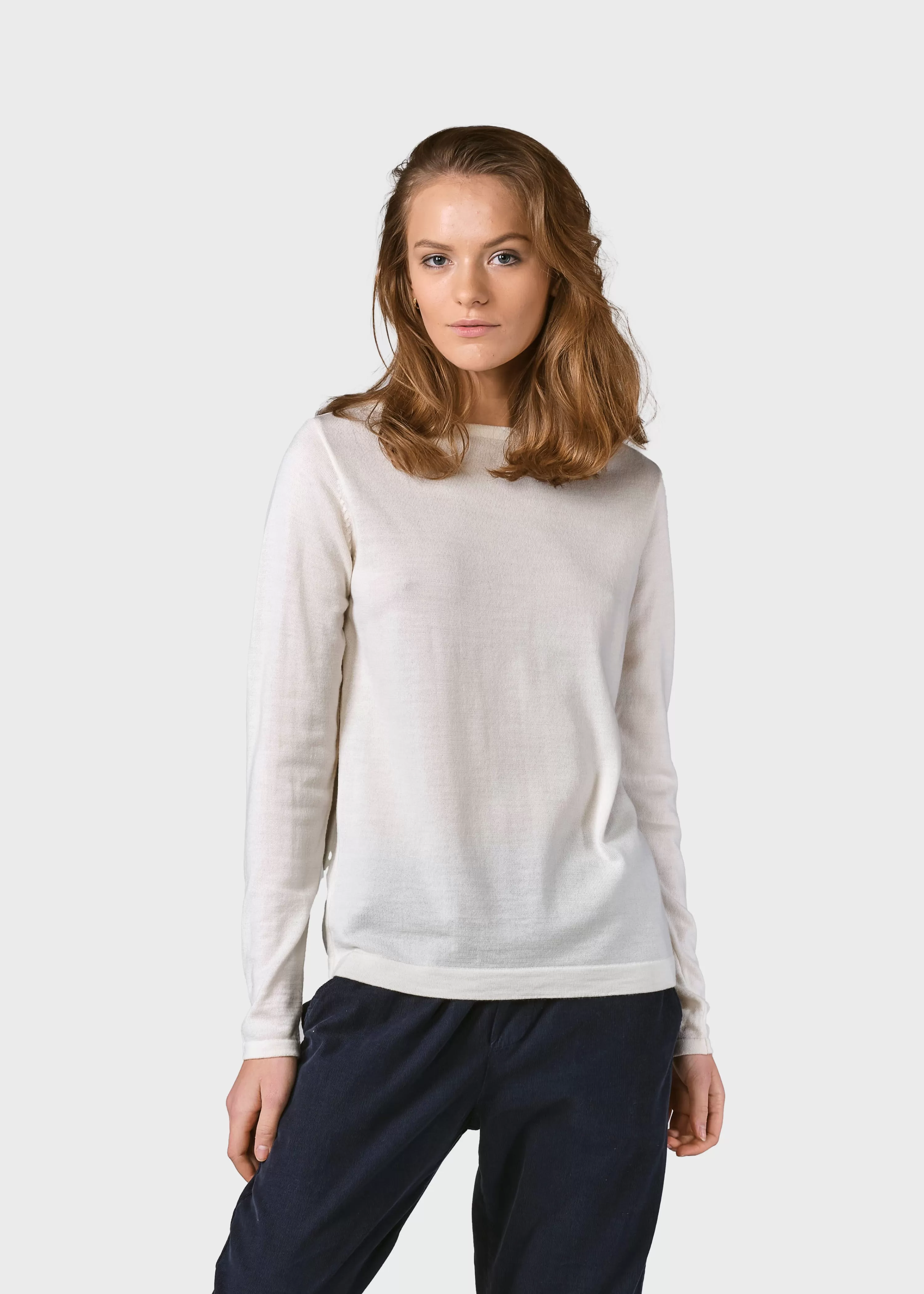 Klitmoller Collective Knitwear | Extrafine Merino wool*Charlotte knit - Cream