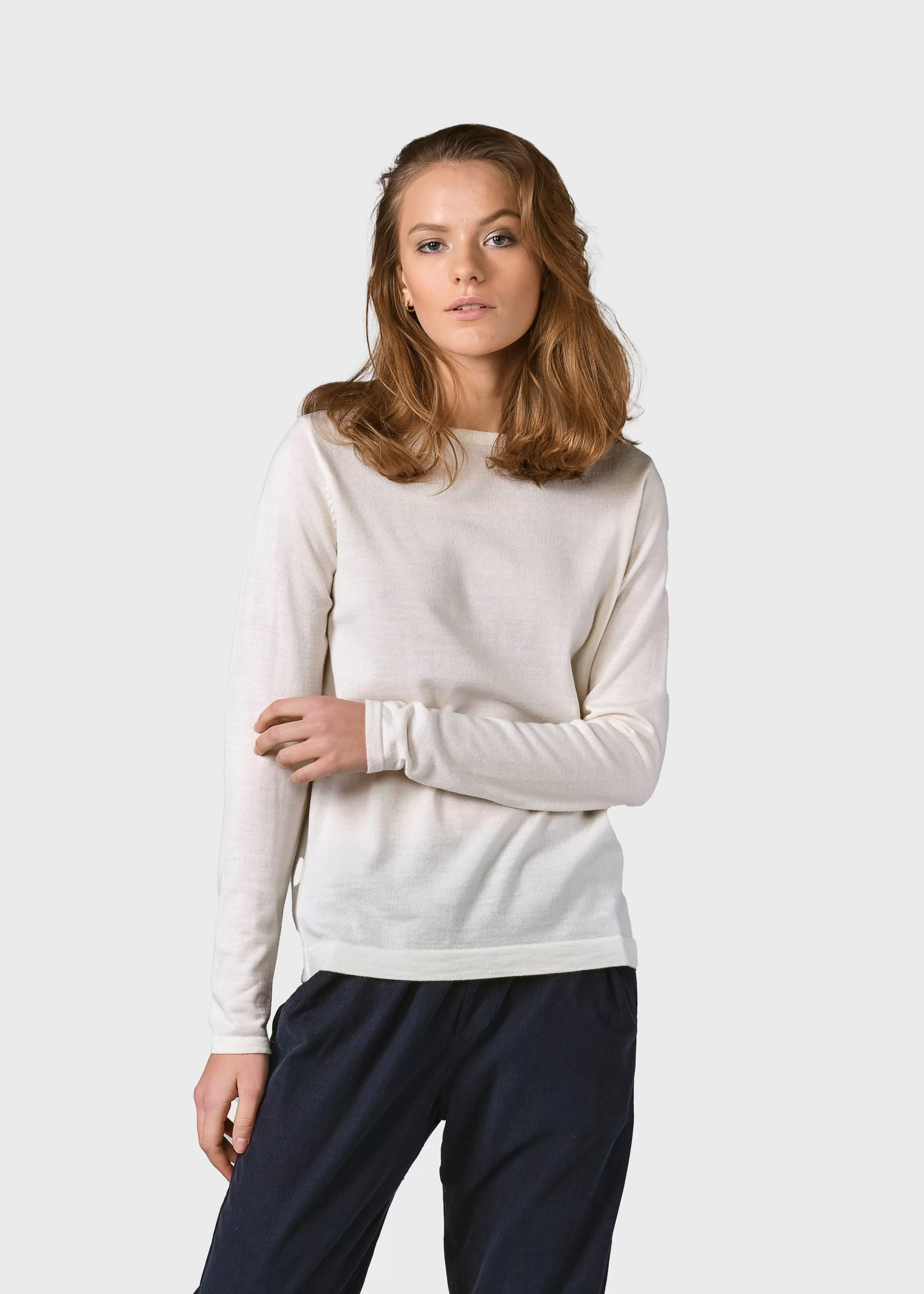 Klitmoller Collective Knitwear | Extrafine Merino wool*Charlotte knit - Cream