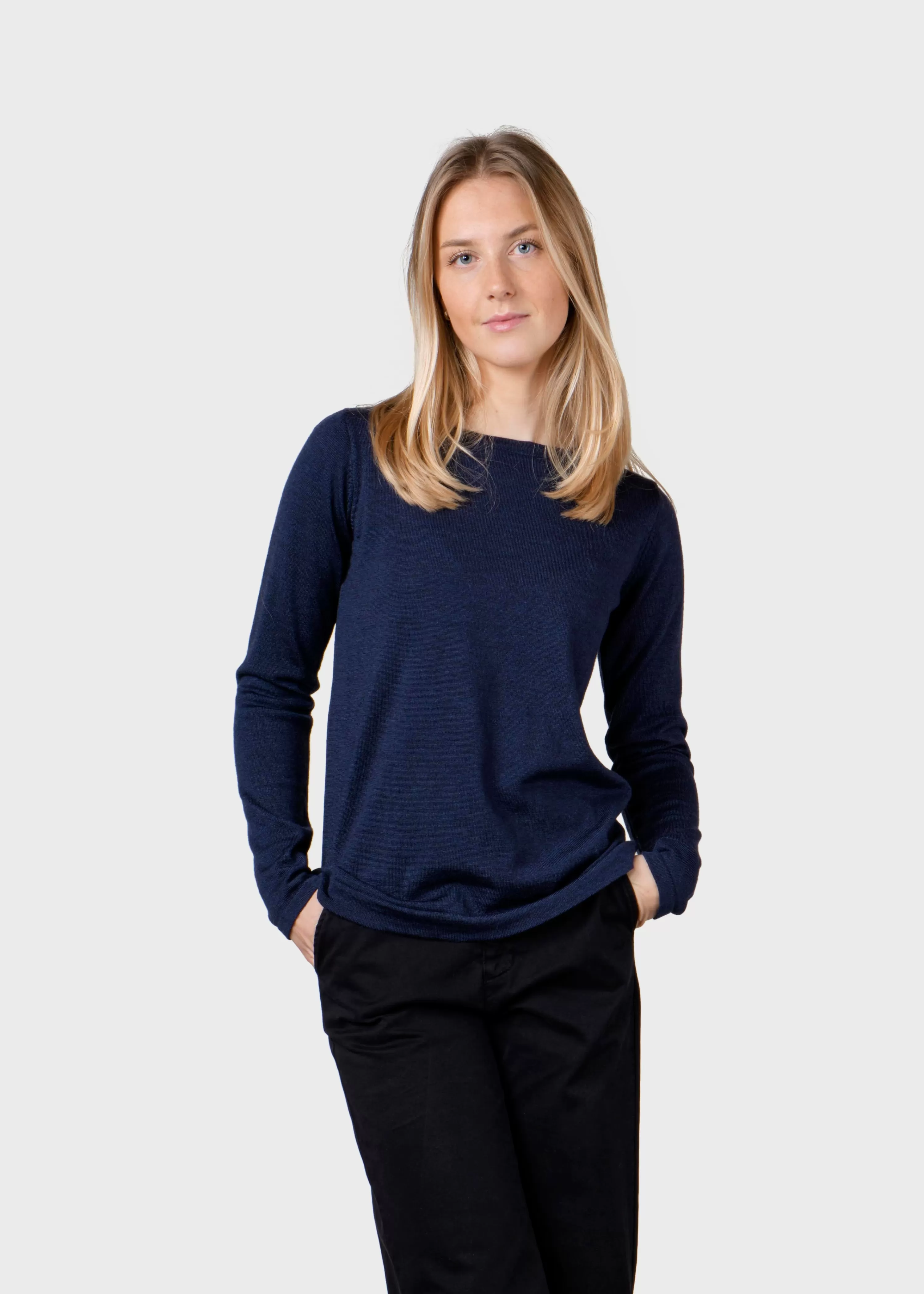 Klitmoller Collective Knitwear | Extrafine Merino wool*Charlotte knit - Deep blue