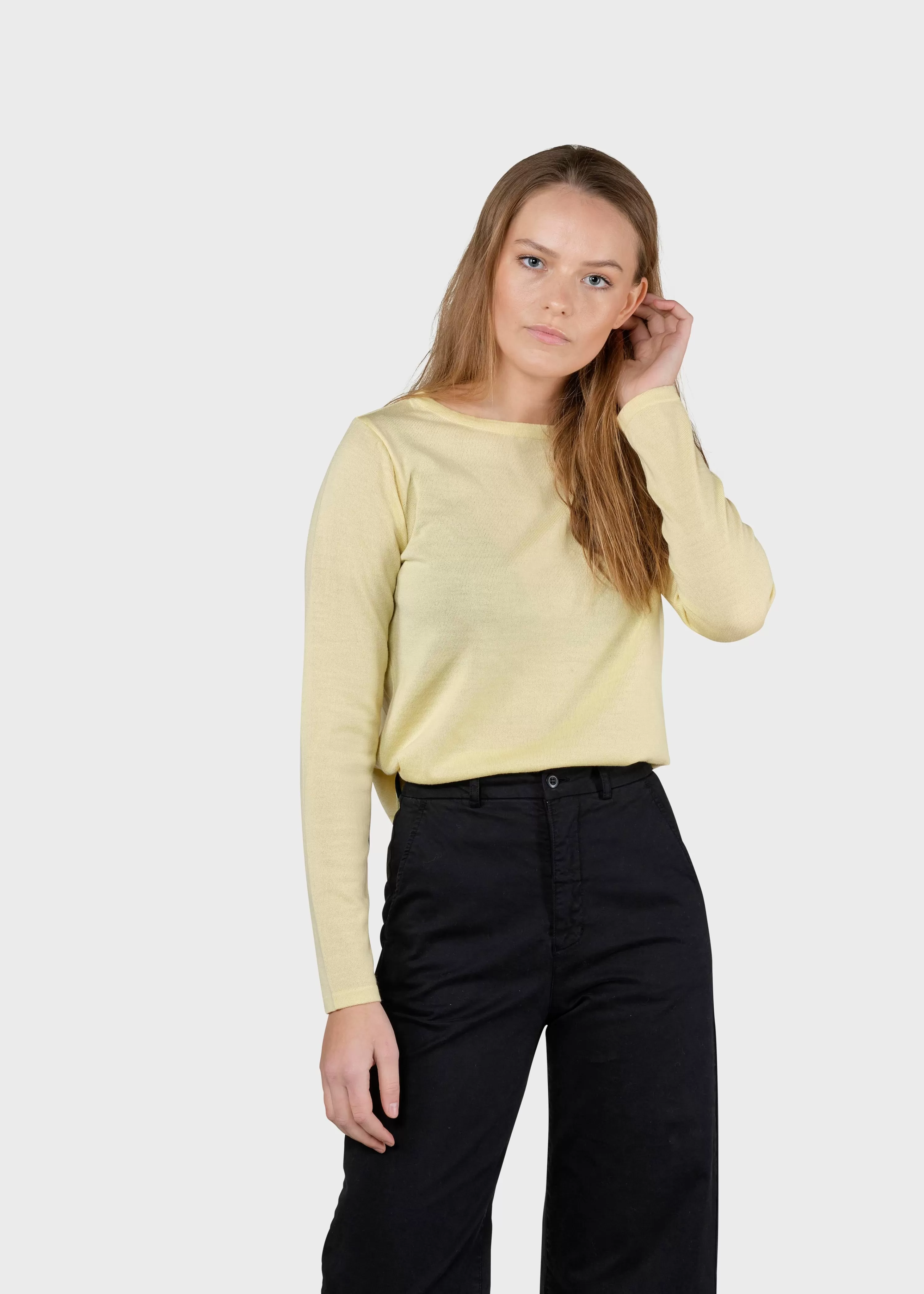 Klitmoller Collective Knitwear | Extrafine Merino wool*Charlotte knit - Lemon sorbet