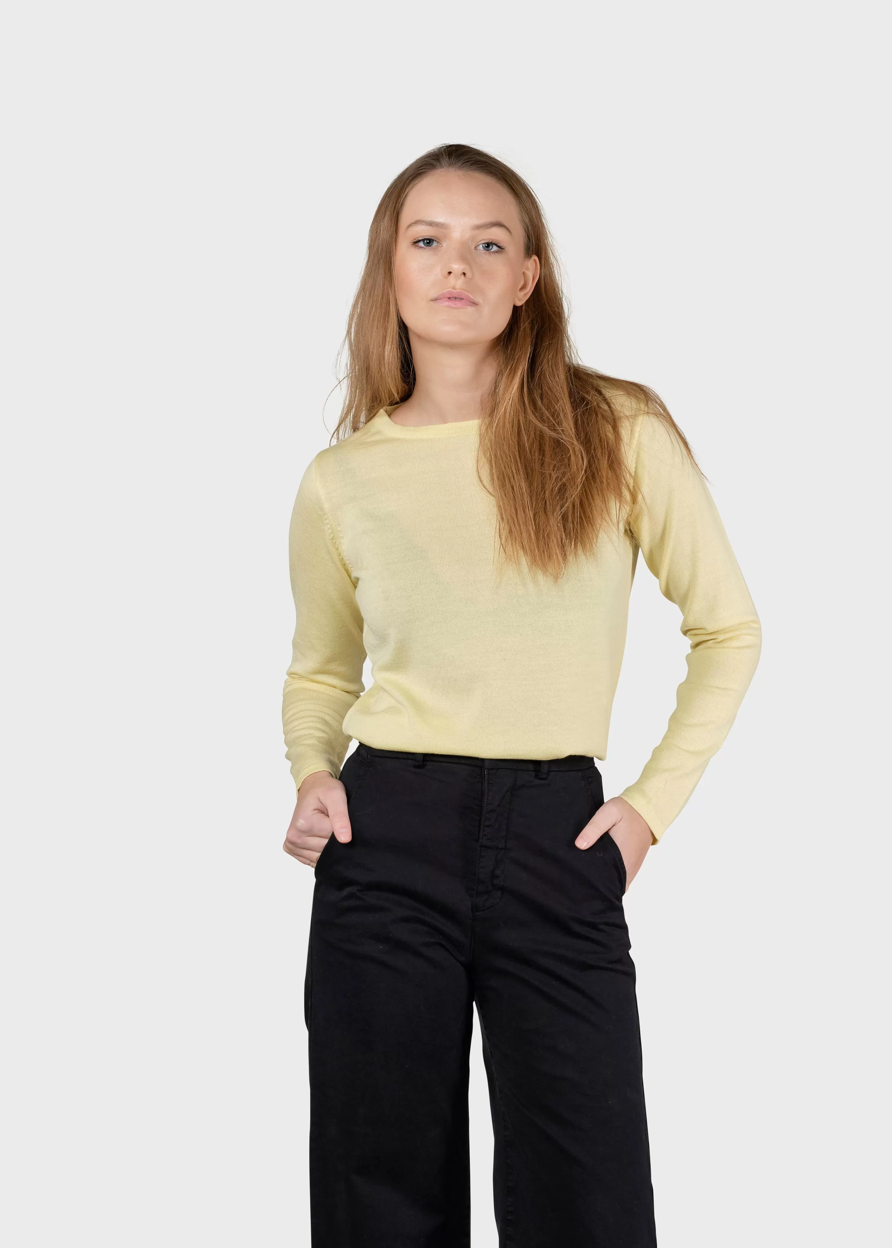 Klitmoller Collective Knitwear | Extrafine Merino wool*Charlotte knit - Lemon sorbet