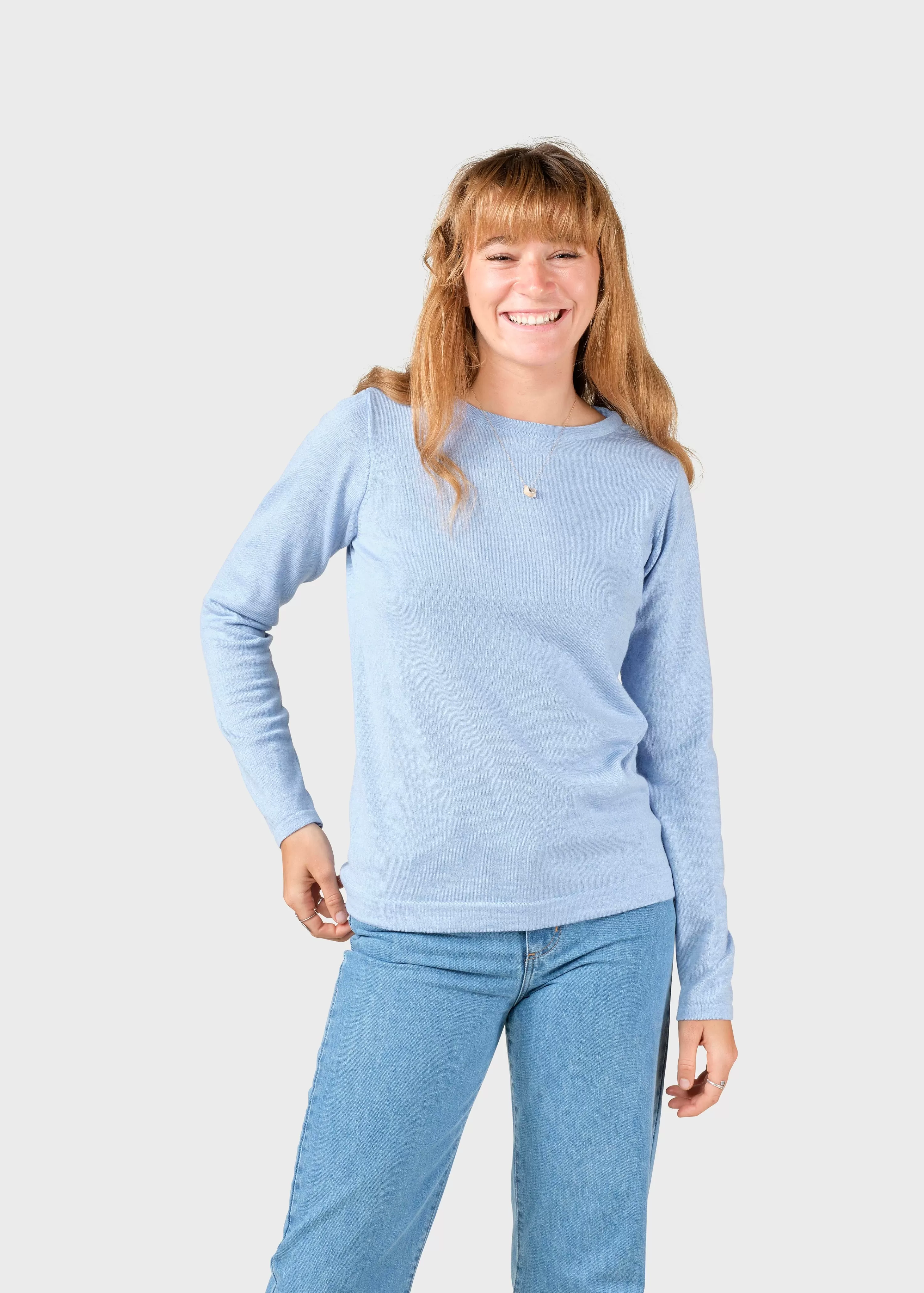 Klitmoller Collective Knitwear | Extrafine Merino wool*Charlotte knit - Light blue