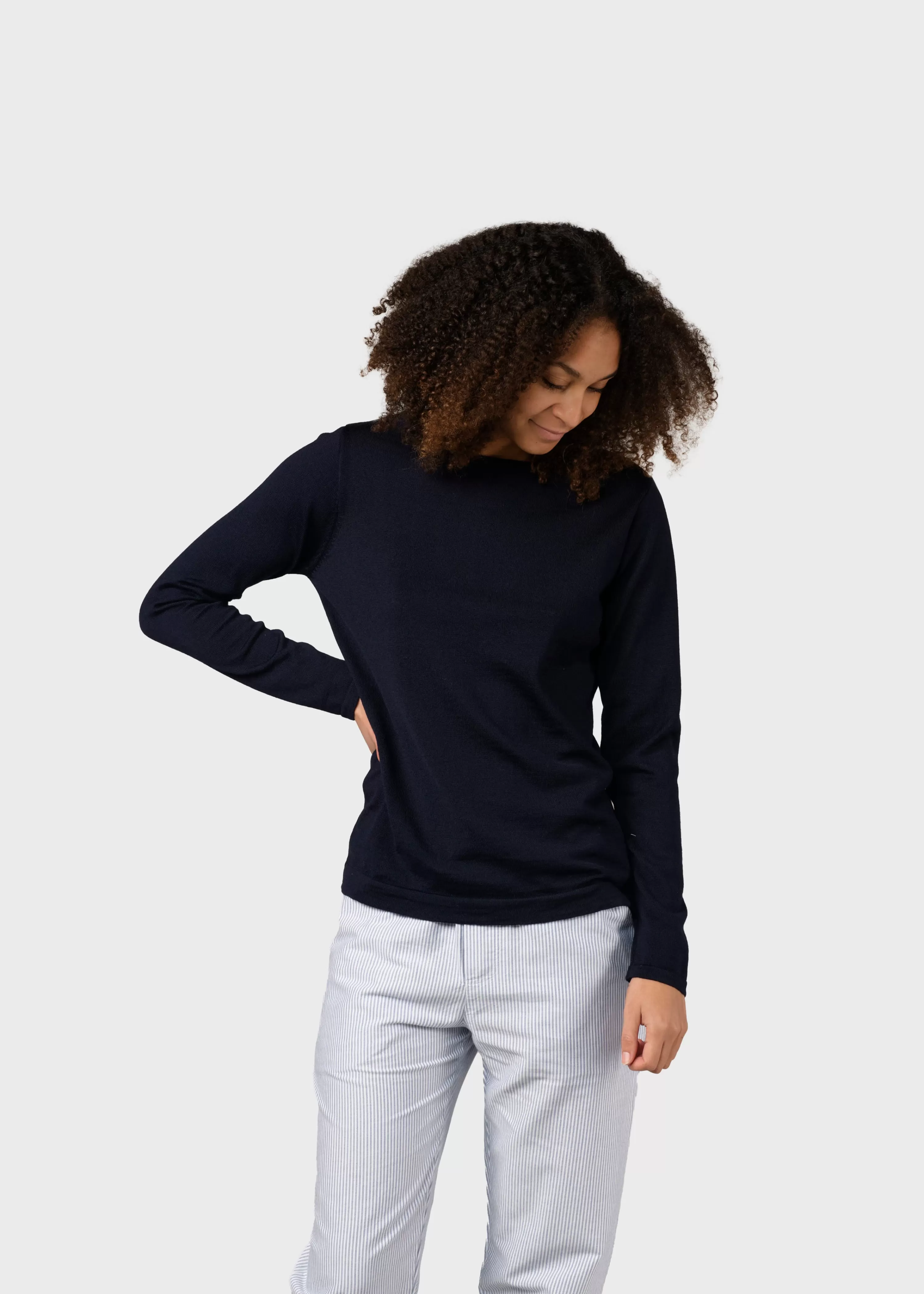 Klitmoller Collective Knitwear | Extrafine Merino wool*Charlotte knit - Navy