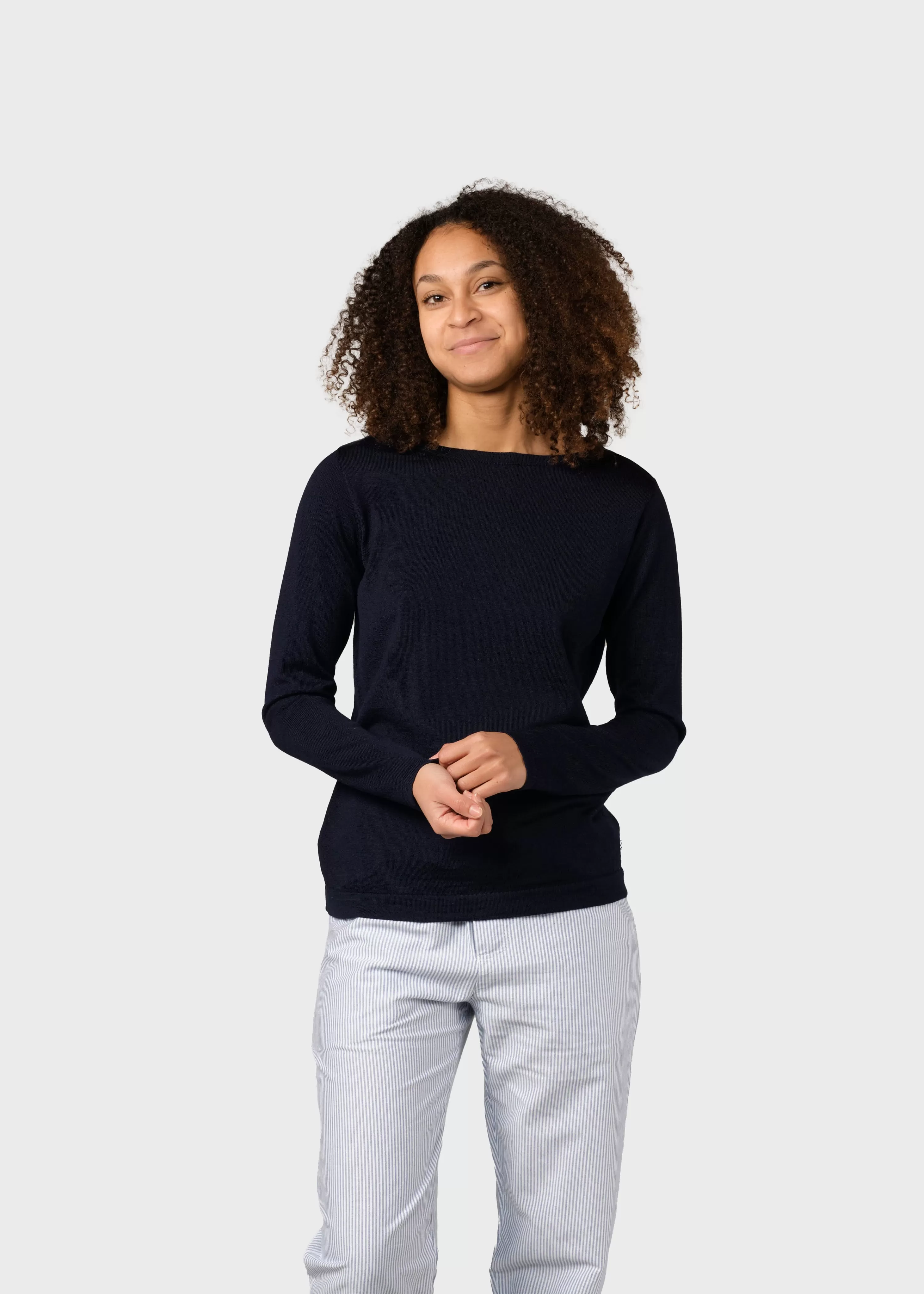 Klitmoller Collective Knitwear | Extrafine Merino wool*Charlotte knit - Navy