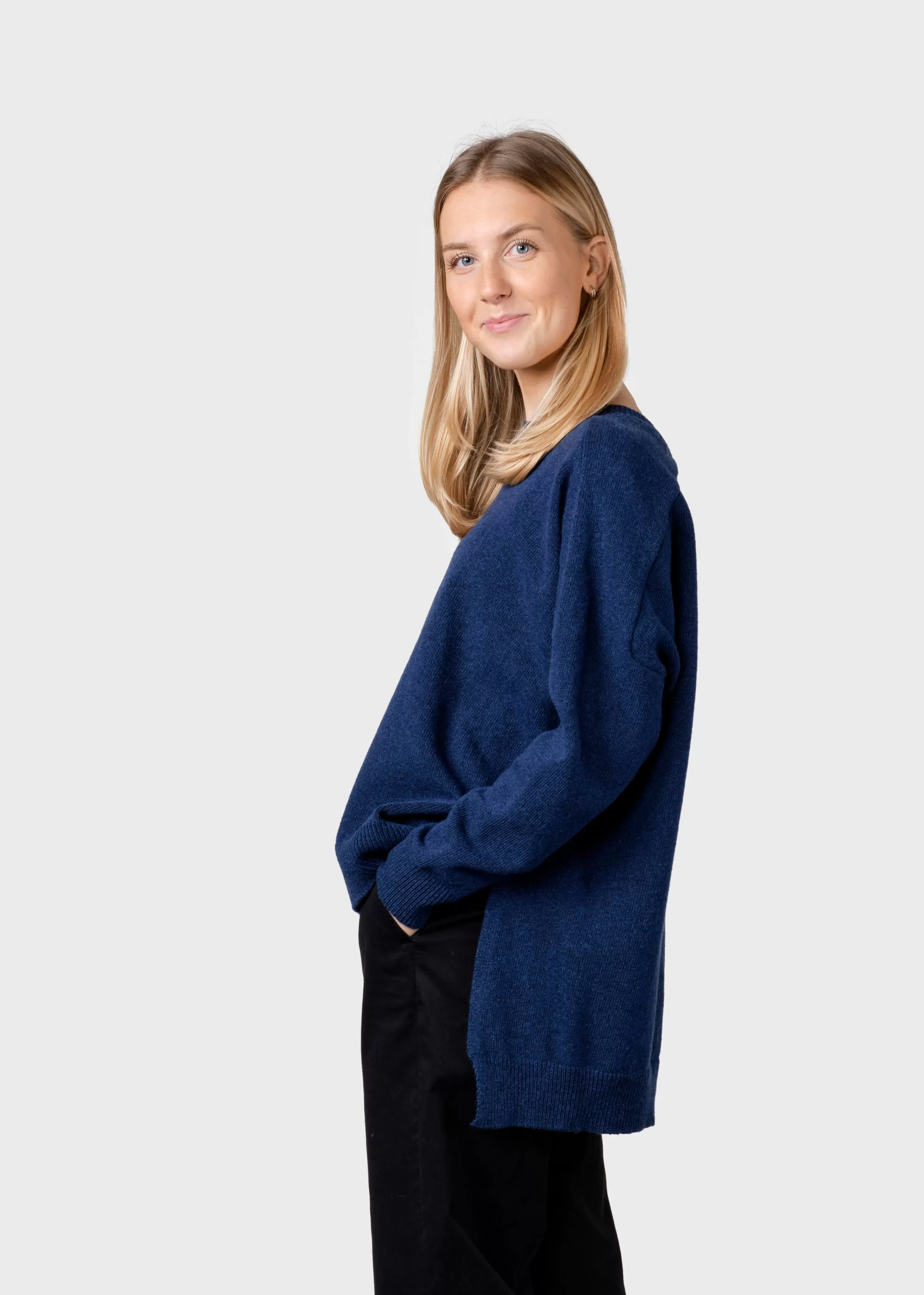 Klitmoller Collective Knitwear | Brushed Merino wool*Cirkeline knit - Deep blue