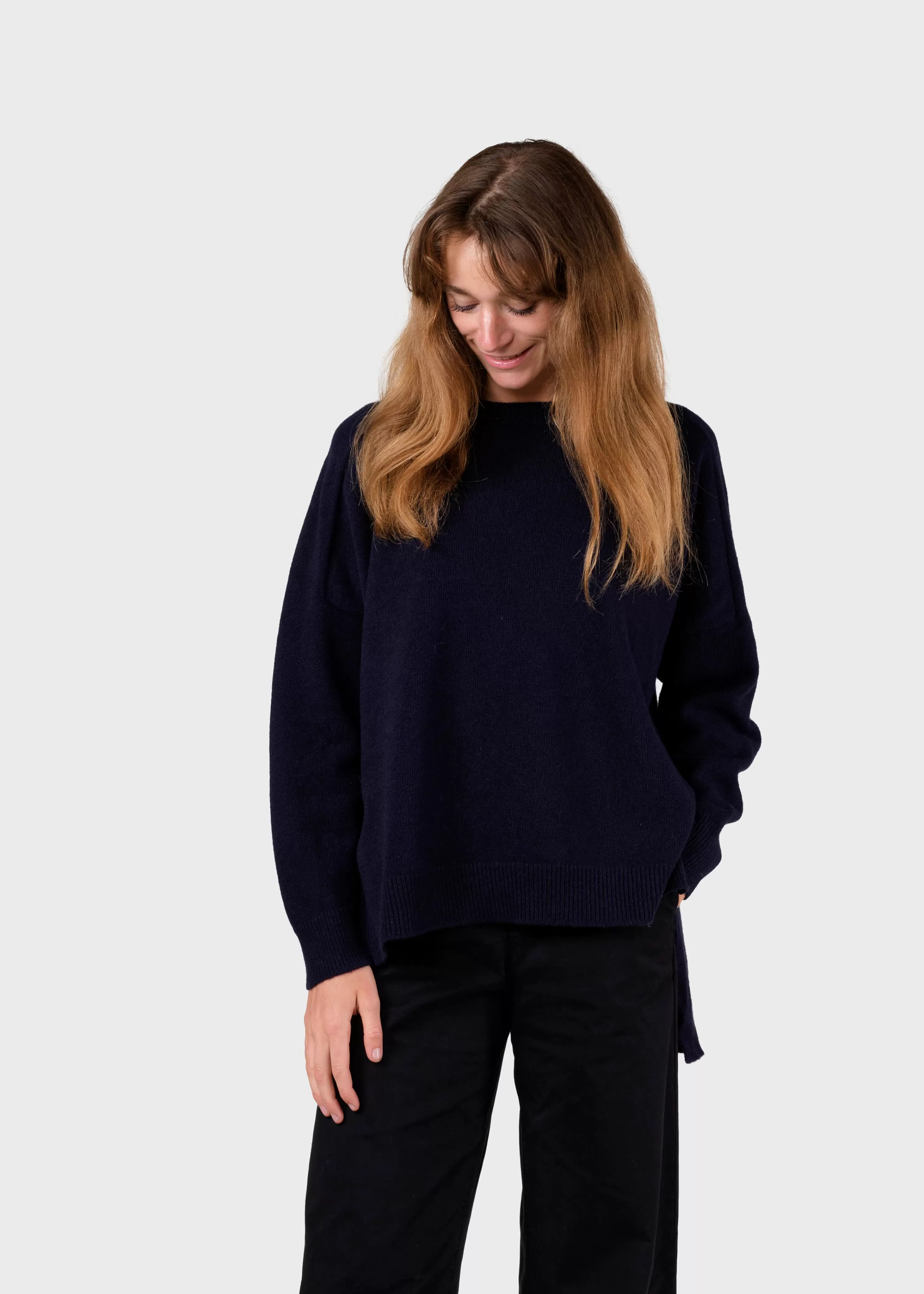 Klitmoller Collective Knitwear | Brushed Merino wool*Cirkeline knit - Navy