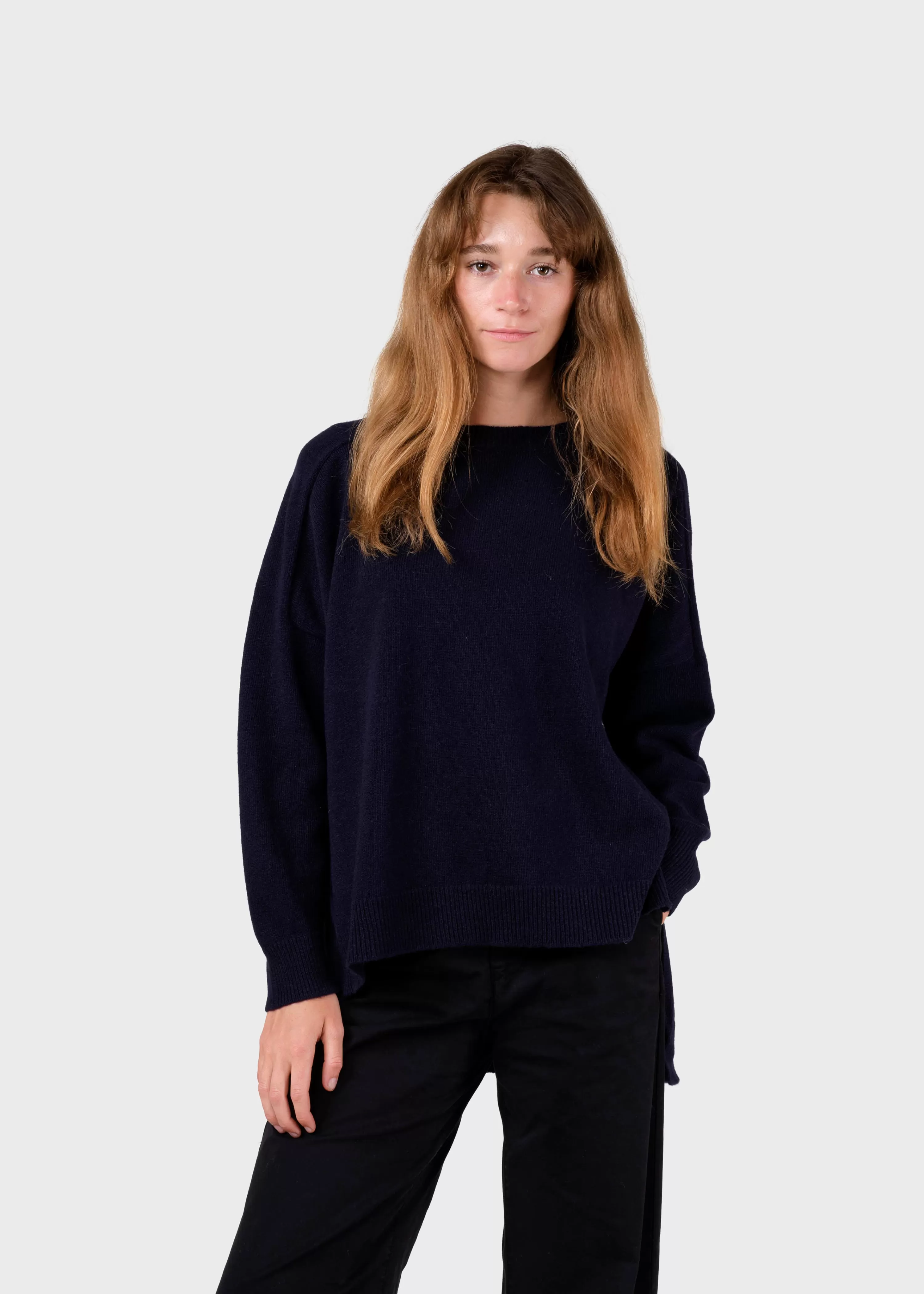 Klitmoller Collective Knitwear | Brushed Merino wool*Cirkeline knit - Navy