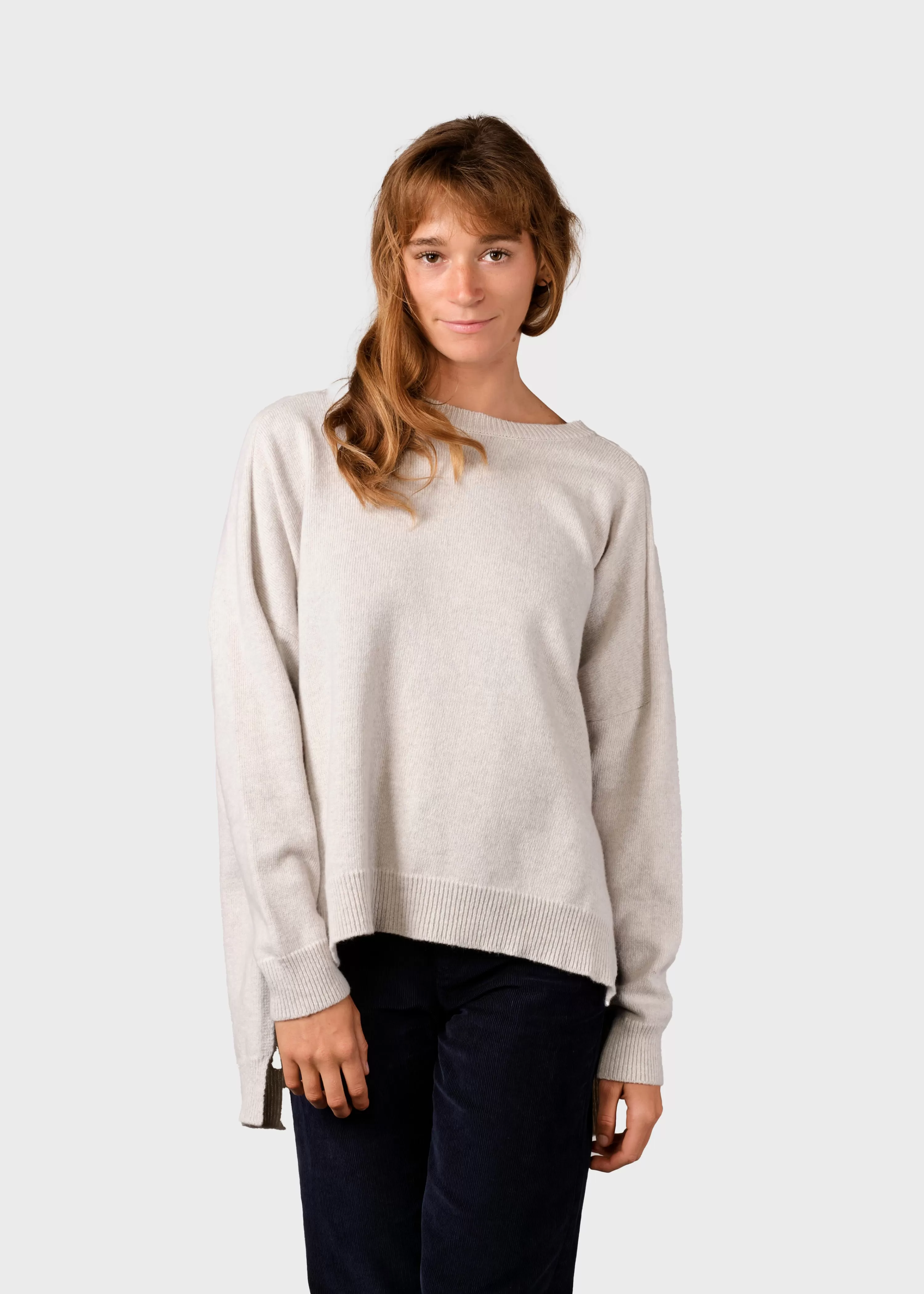 Klitmoller Collective Knitwear | Brushed Merino wool*Cirkeline knit - Pastel grey