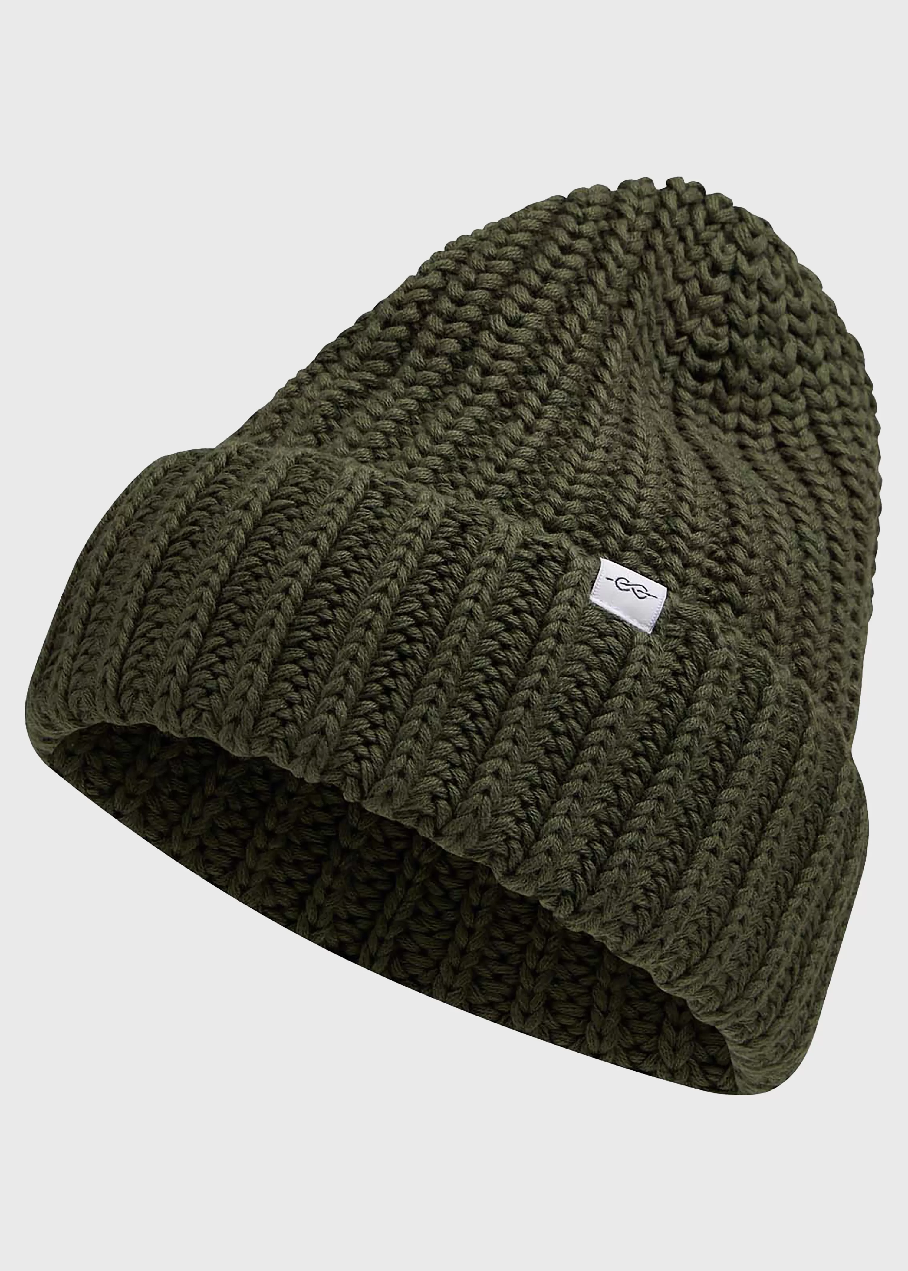 Klitmoller Collective Beanies*Cotton rib beanie - Olive