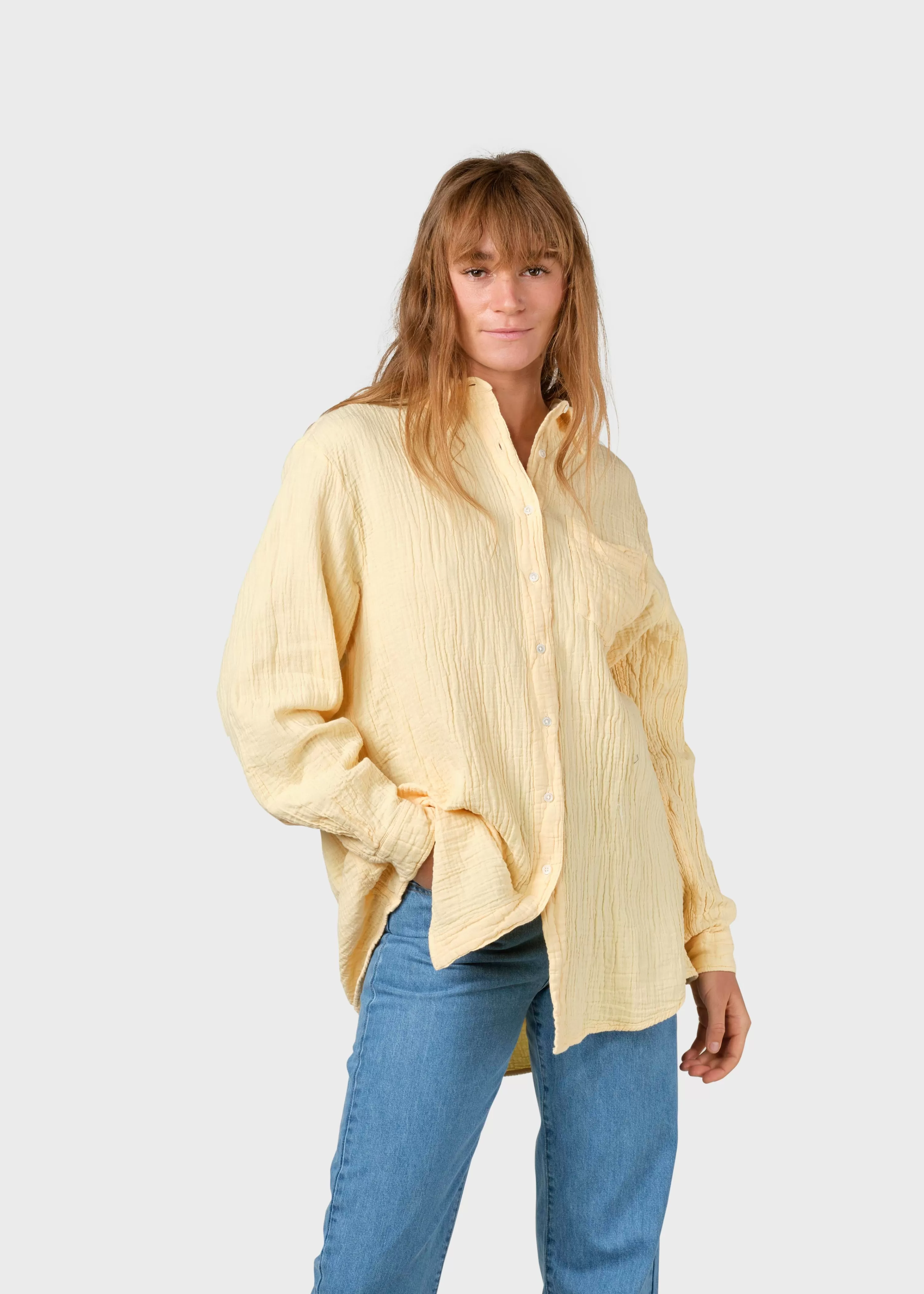 Klitmoller Collective Shirts*Dahlia shirt - Lemon sorbet