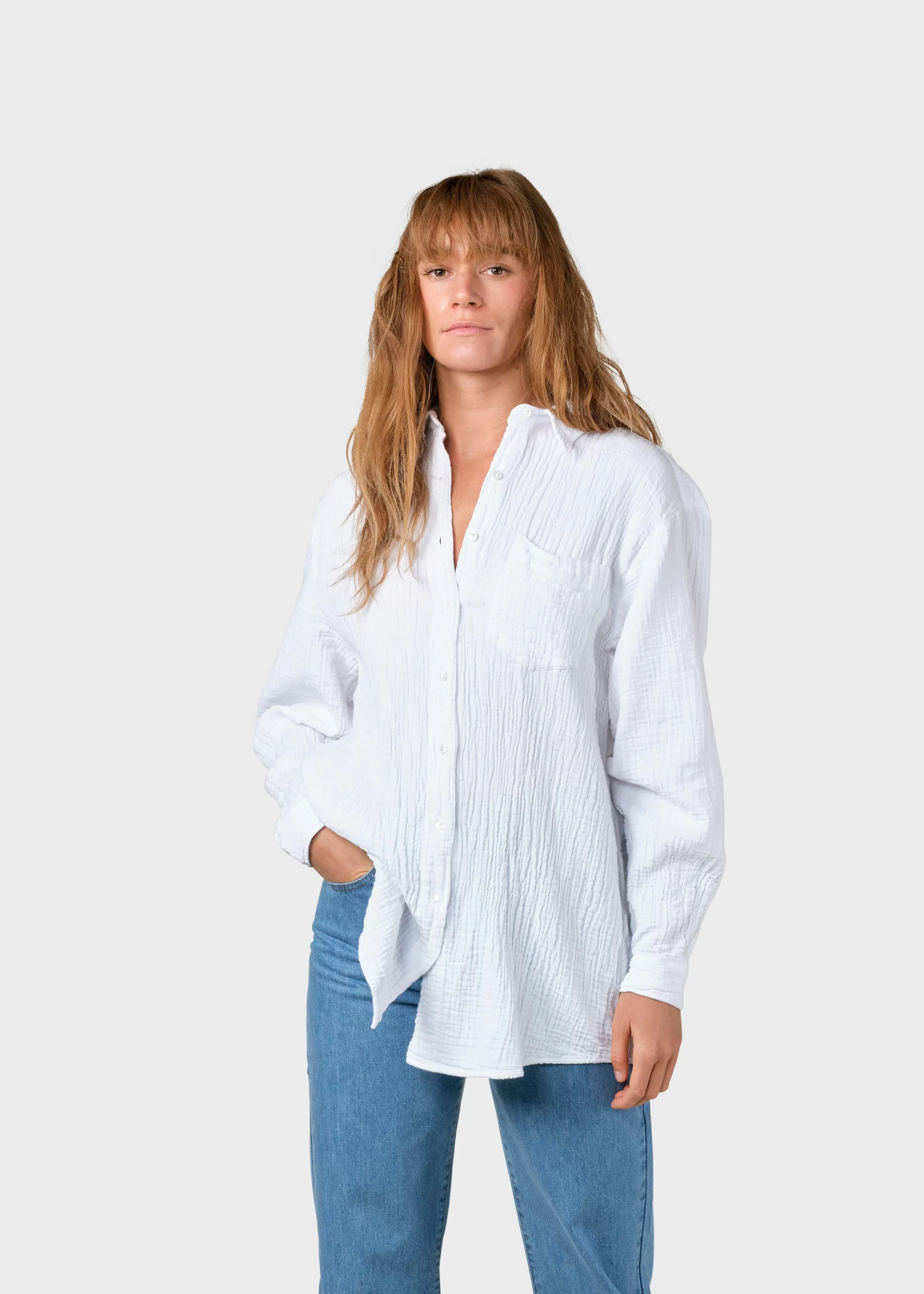 Klitmoller Collective Shirts*Dahlia shirt - White