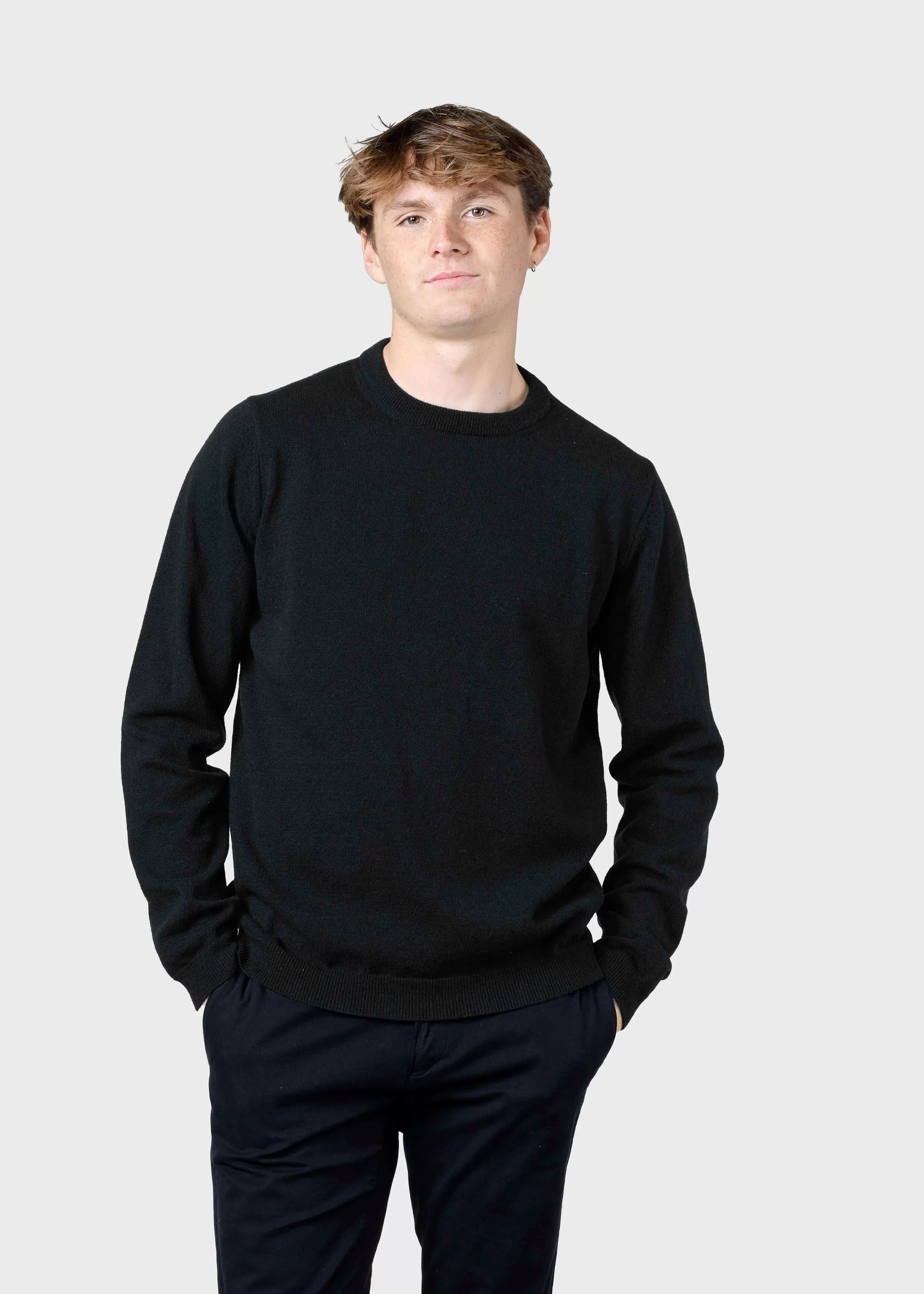 Klitmoller Collective Brushed Merino wool*Daniel knit - Anthracite