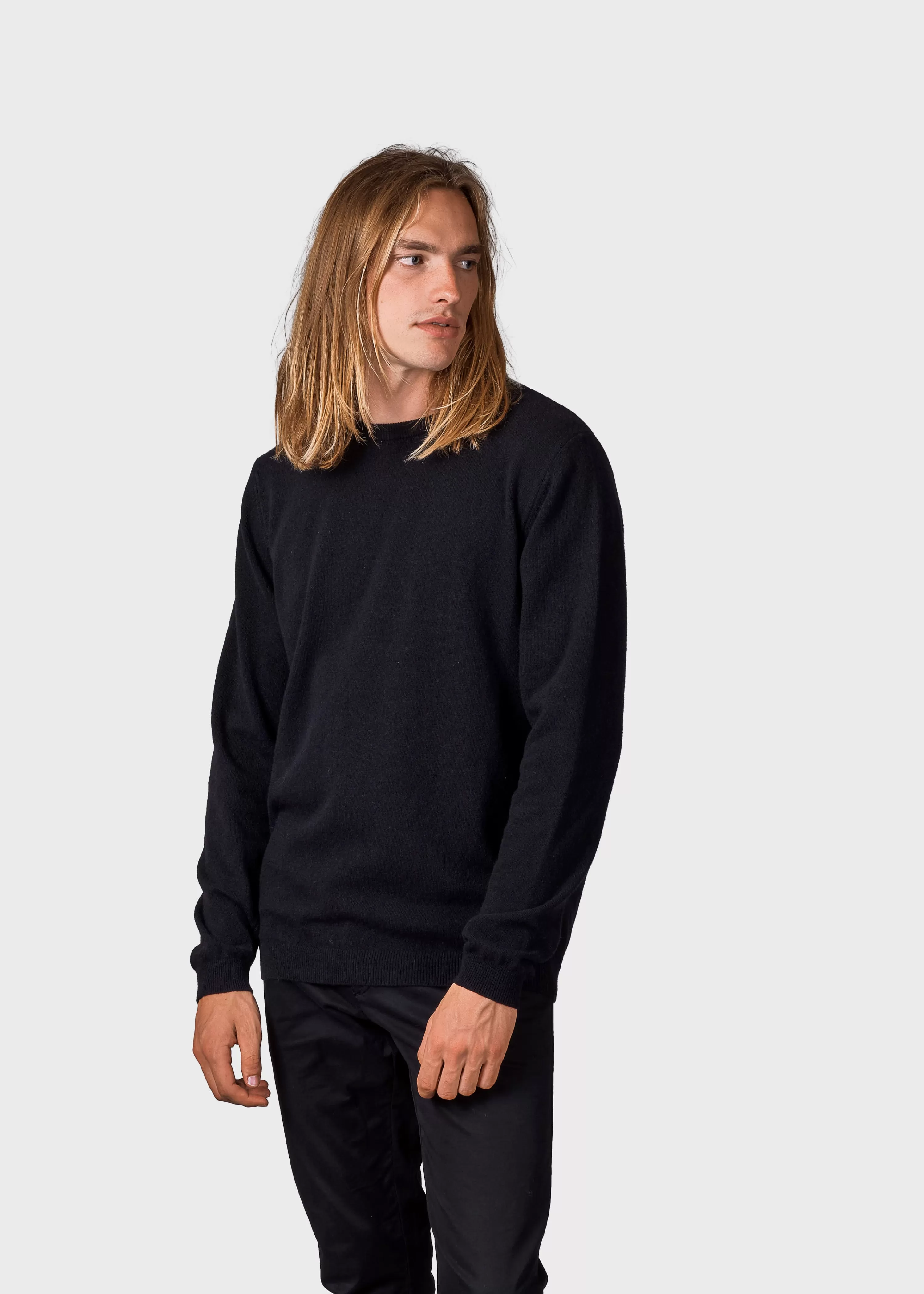 Klitmoller Collective Brushed Merino wool*Daniel knit - Black