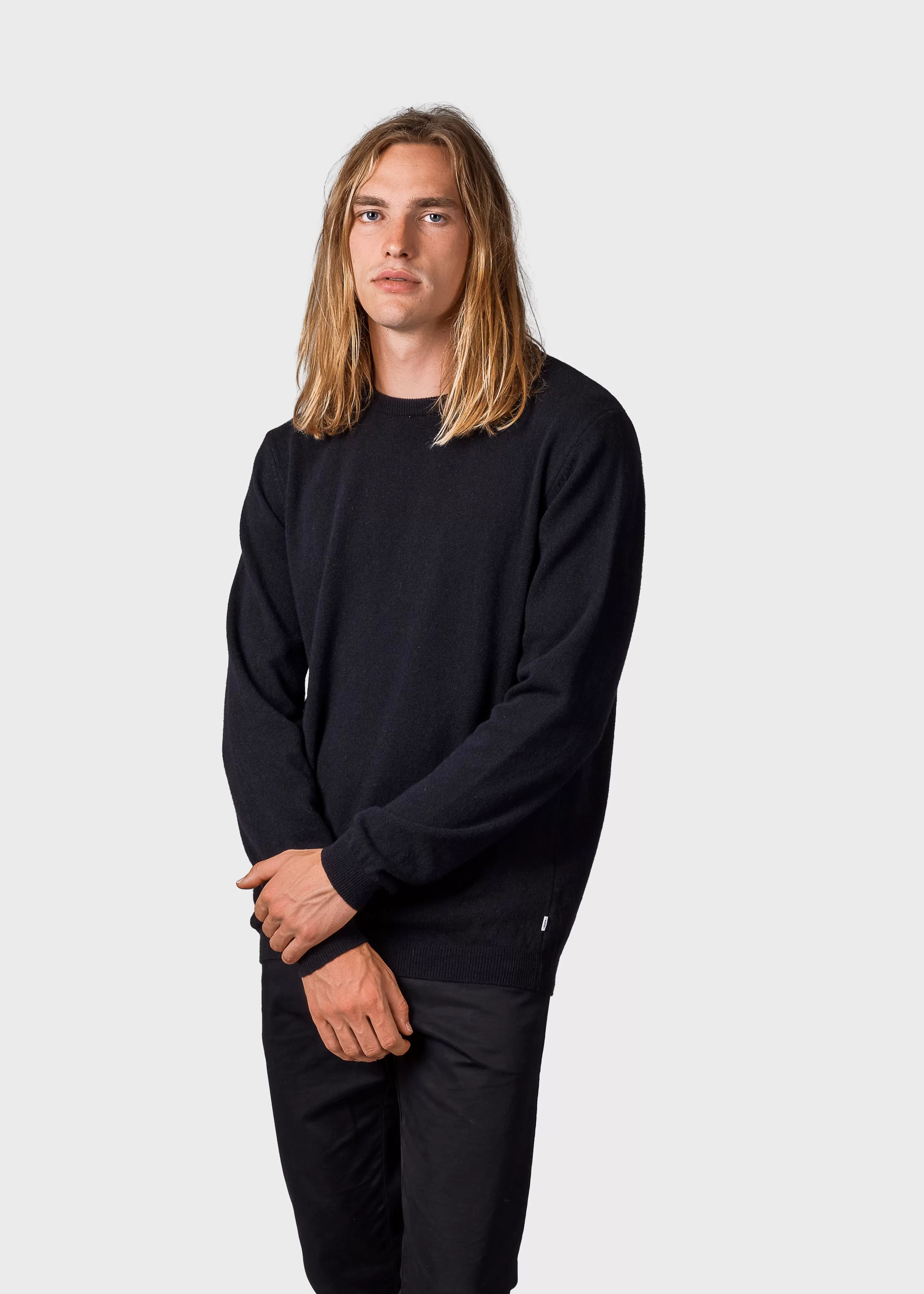 Klitmoller Collective Brushed Merino wool*Daniel knit - Black