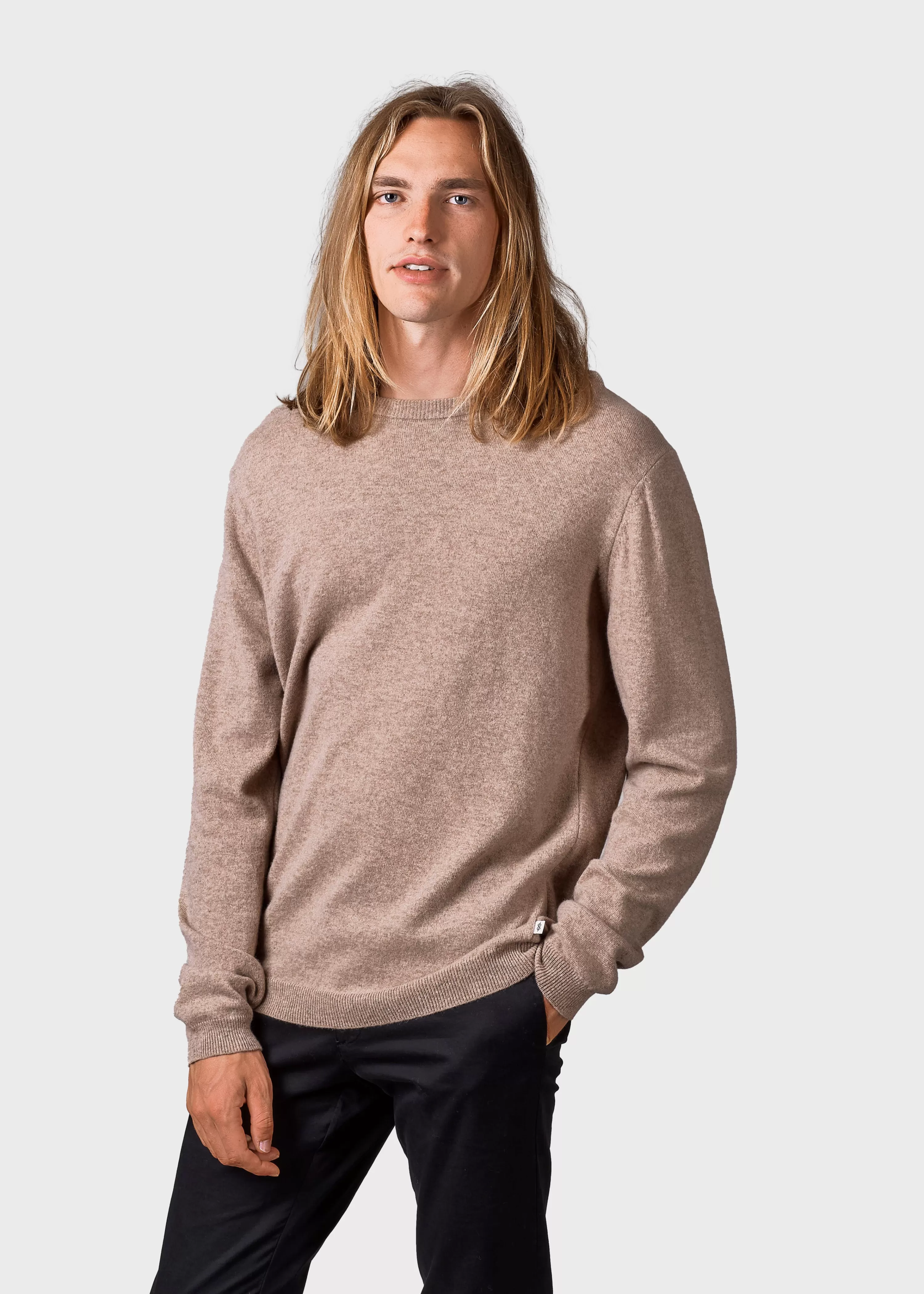 Klitmoller Collective Brushed Merino wool*Daniel knit - Sand