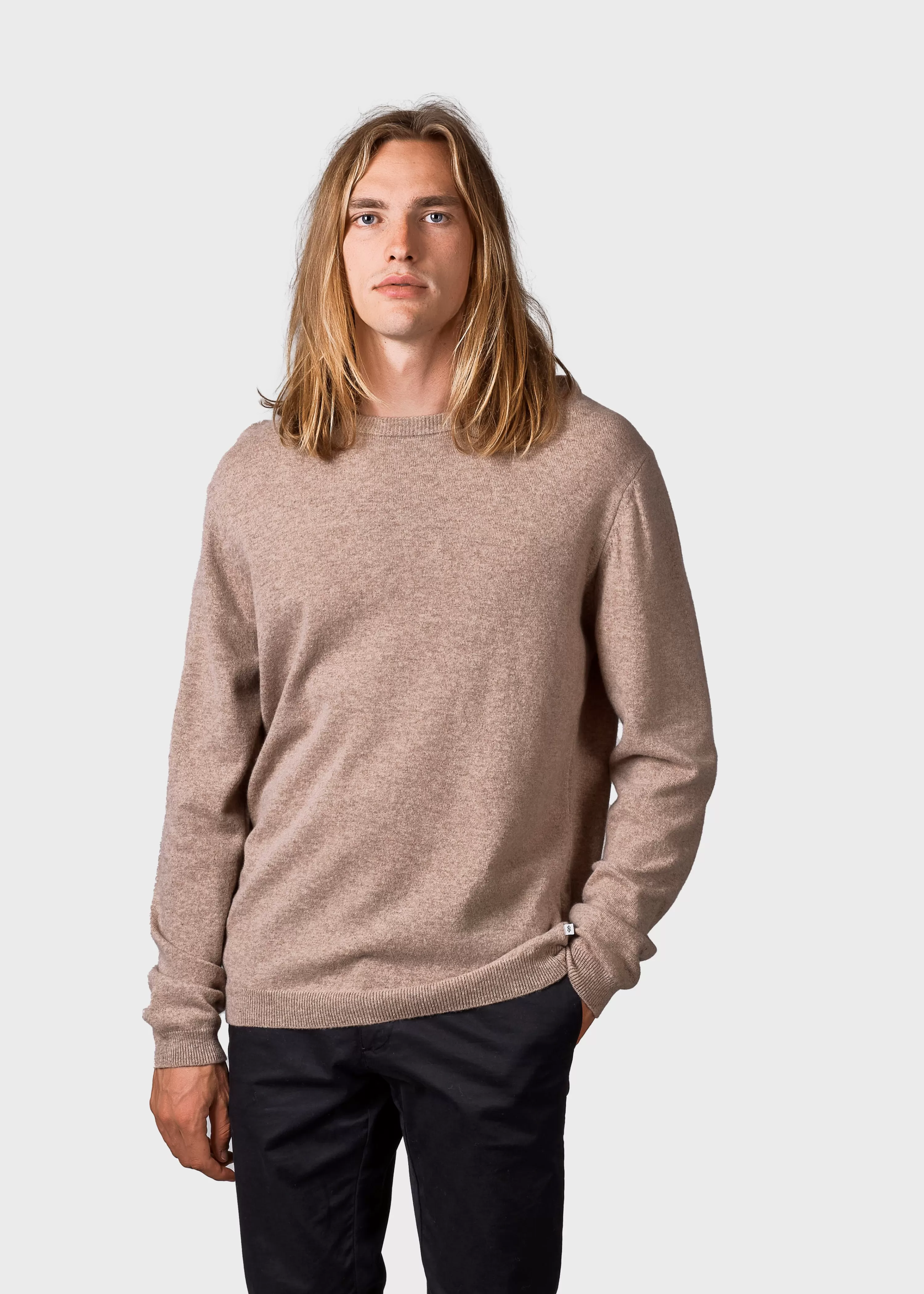 Klitmoller Collective Brushed Merino wool*Daniel knit - Sand