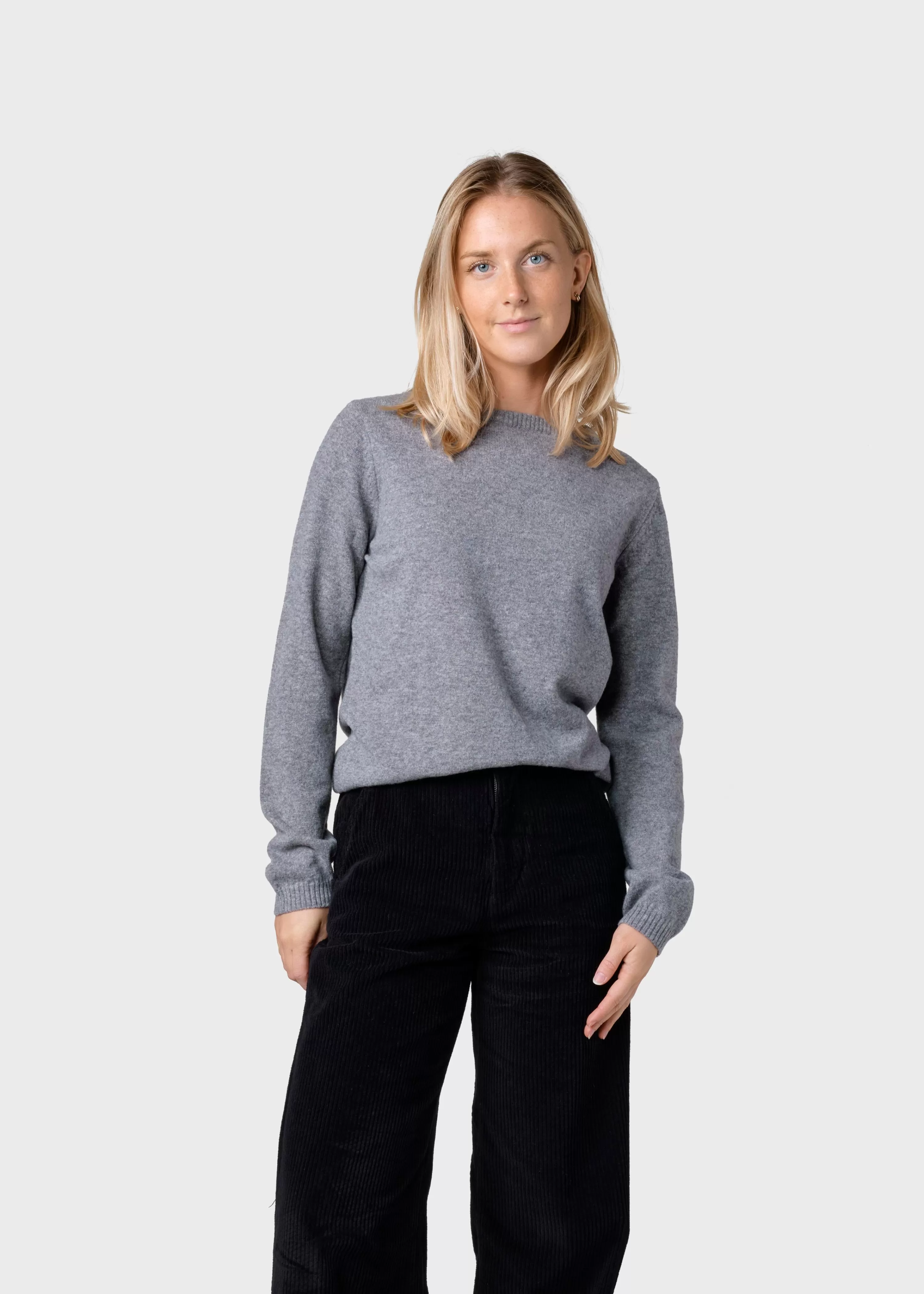 Klitmoller Collective Knitwear | Brushed Merino wool*Daniella knit - Light grey