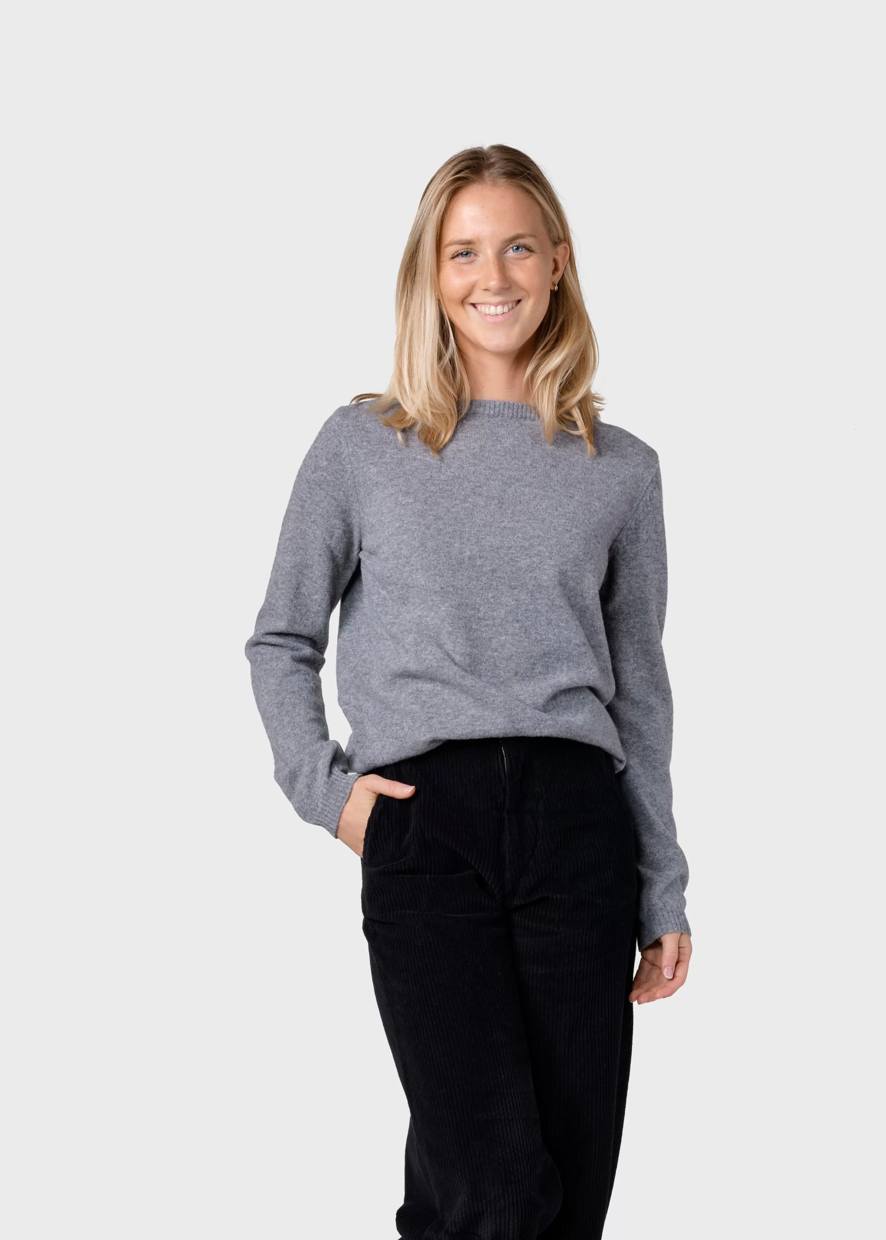 Klitmoller Collective Knitwear | Brushed Merino wool*Daniella knit - Light grey