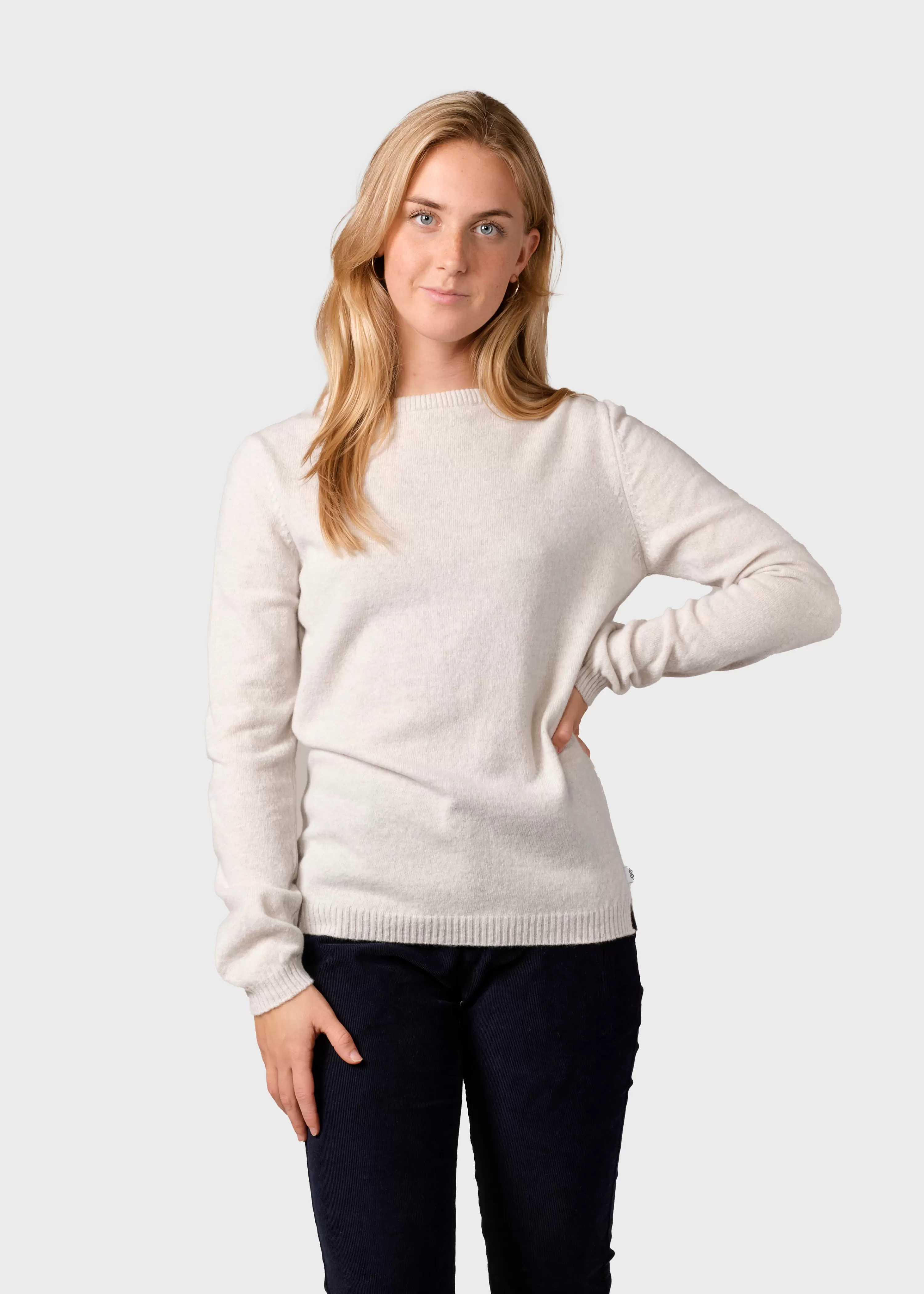 Klitmoller Collective Knitwear | Brushed Merino wool*Daniella knit - Pastel grey