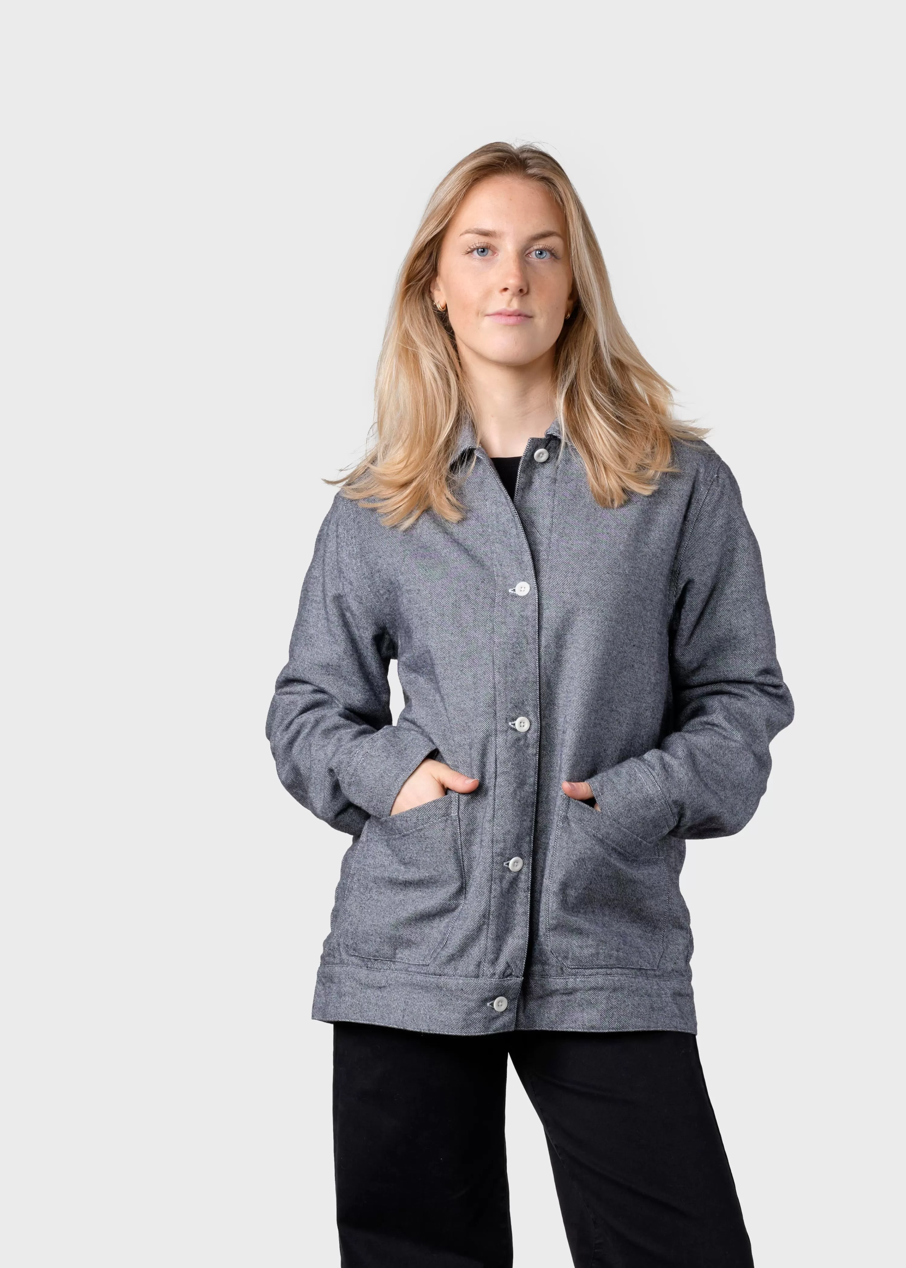 Klitmoller Collective Jackets*Ditte lumber overshirt - Light grey