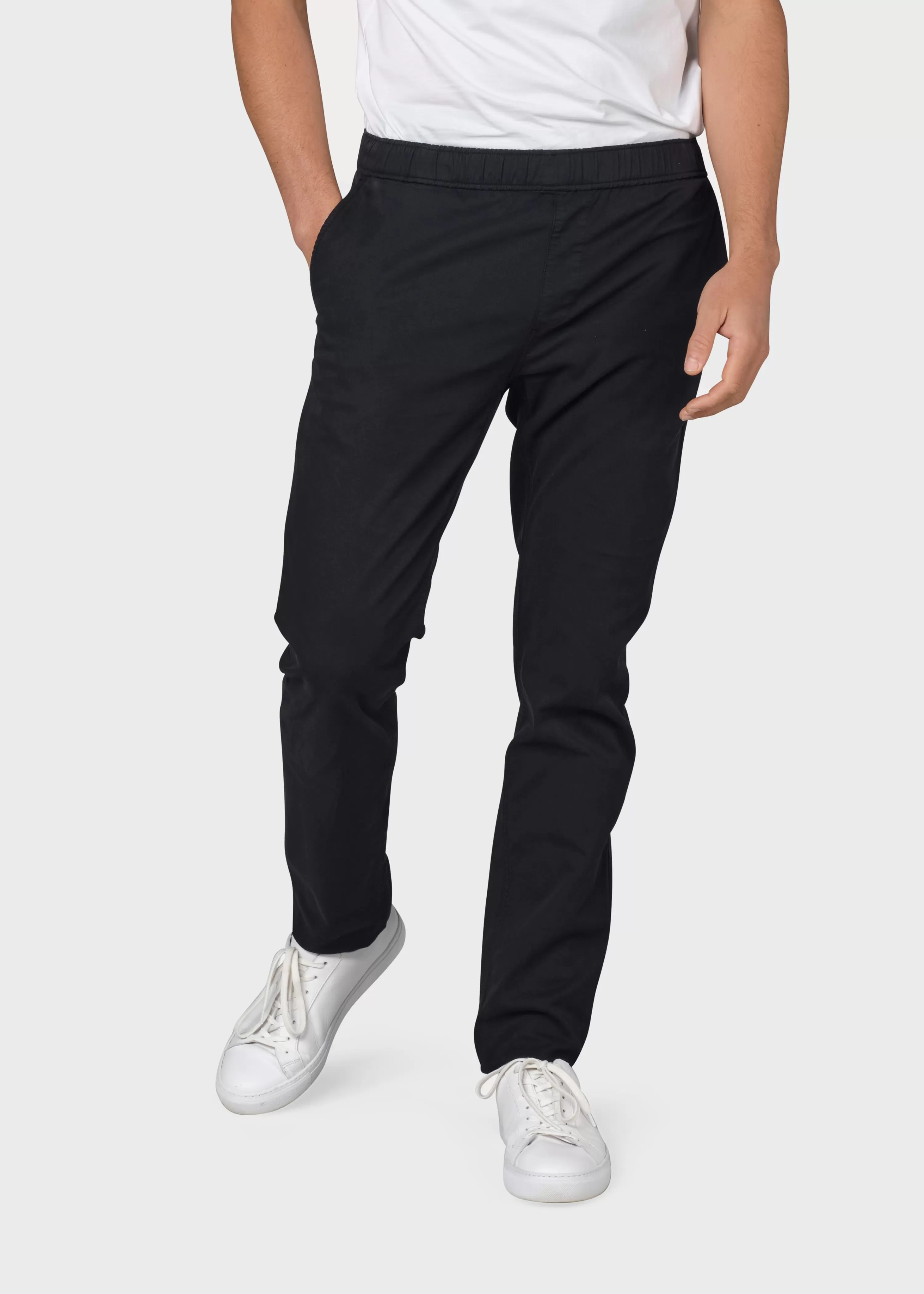 Klitmoller Collective Pants*Elliot twill chino - Black