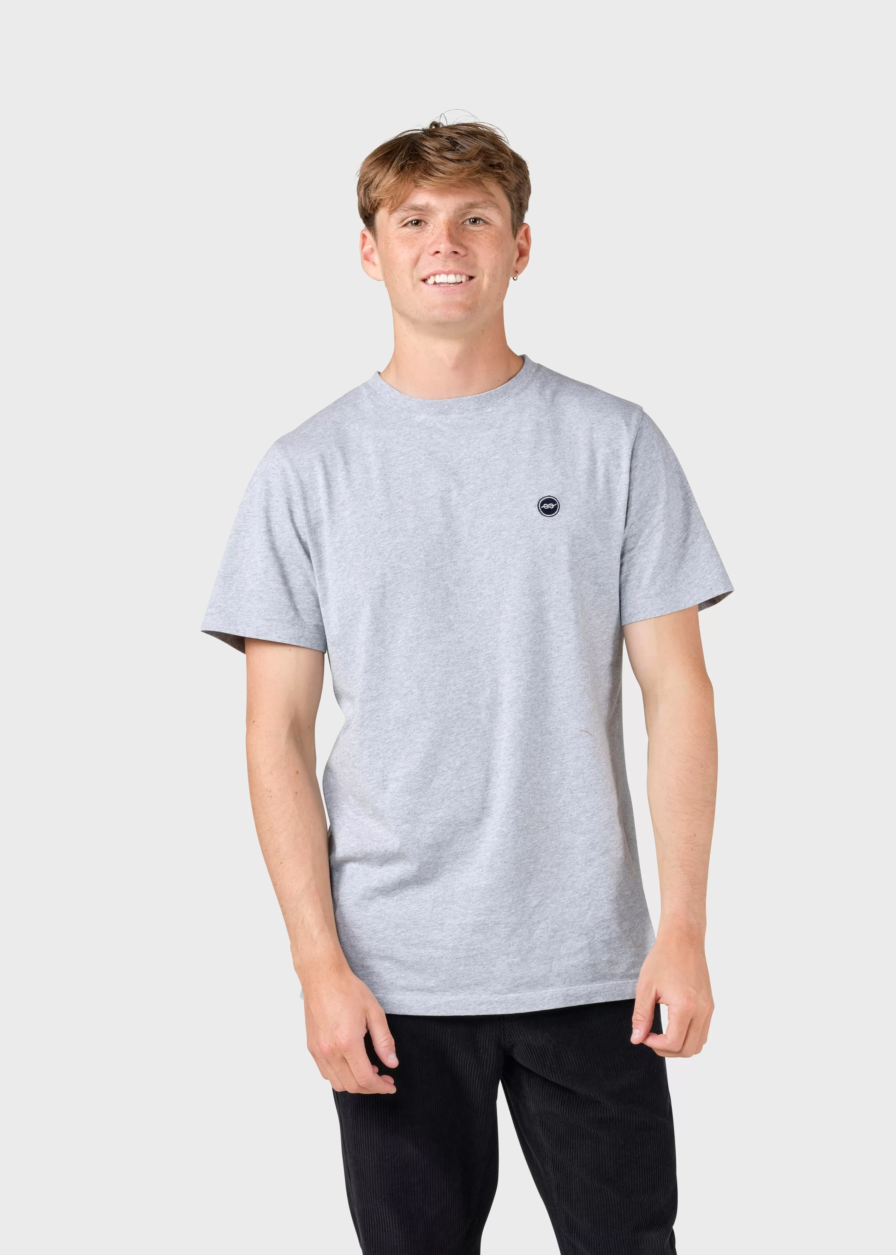 Klitmoller Collective T-shirts*Elton tee - Light grey