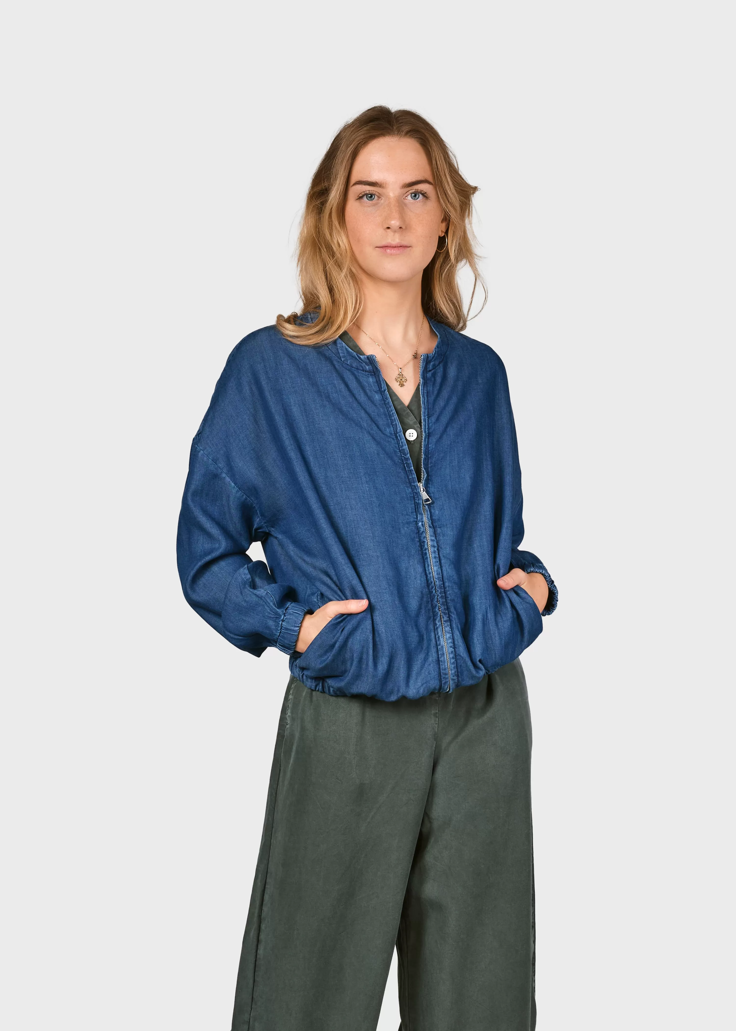 Klitmoller Collective Jackets*Esther jacket - Dark blue chambrey