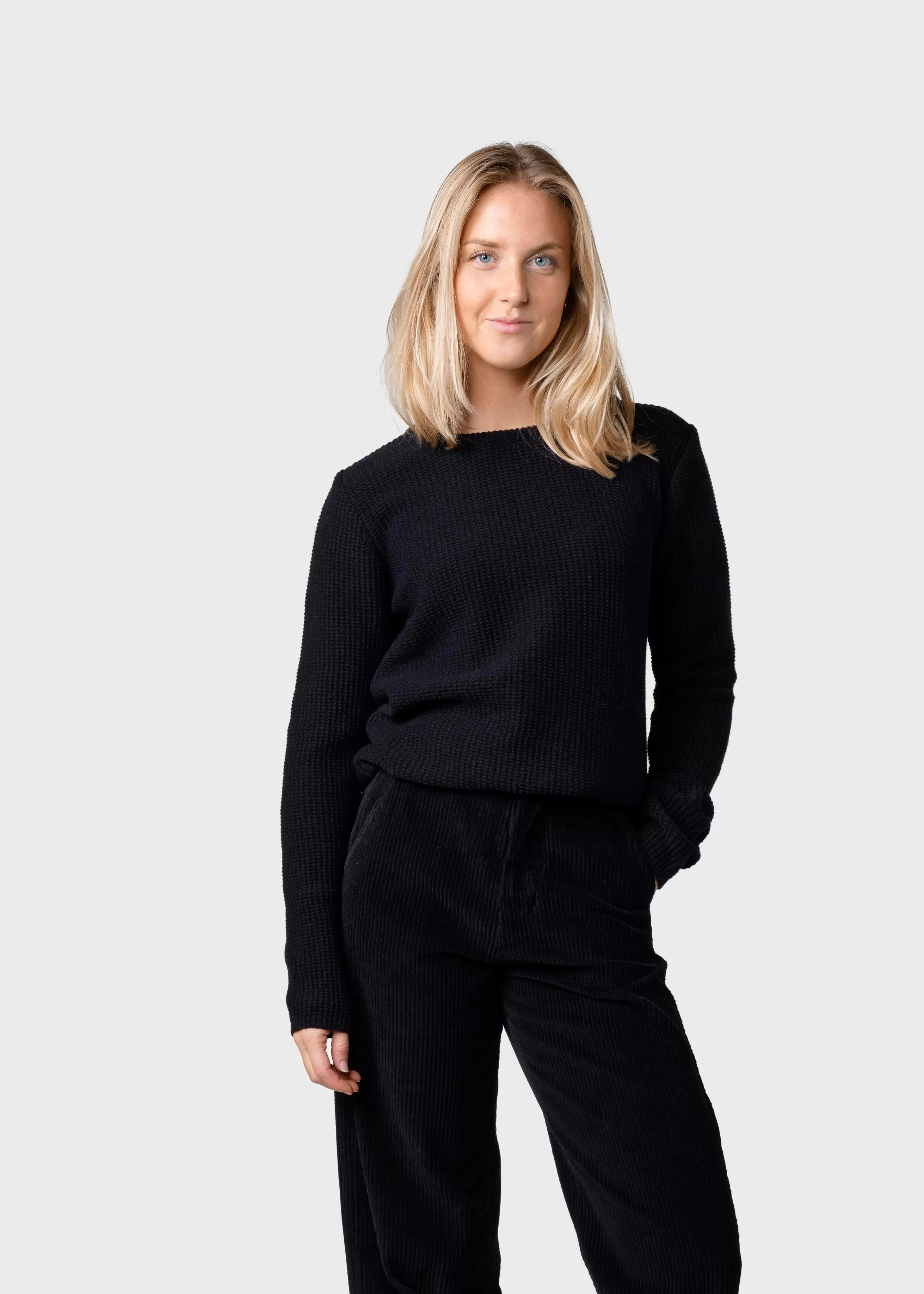 Klitmoller Collective Knitwear | Brushed Merino wool*Fenja knit - Black