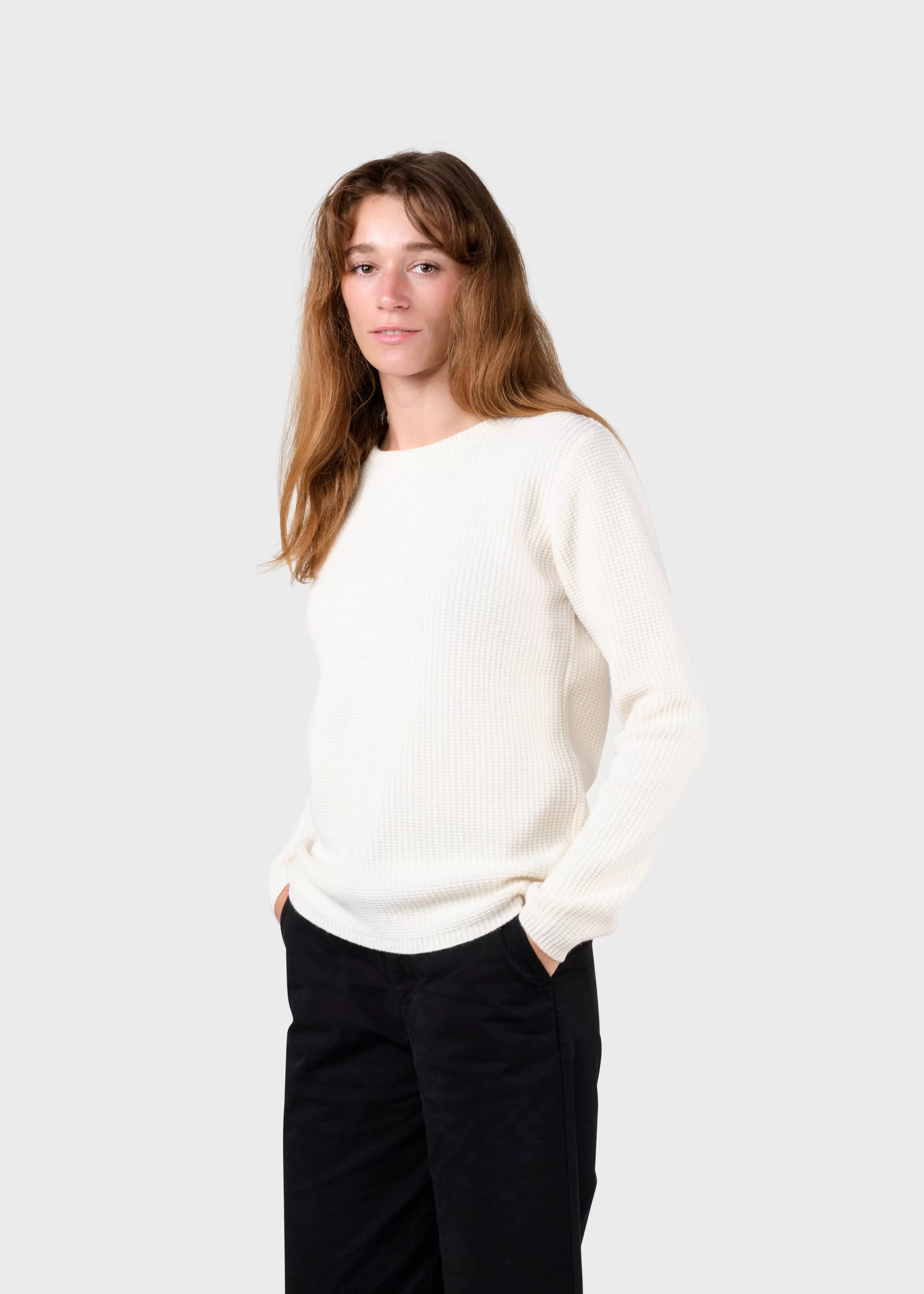 Klitmoller Collective Knitwear | Brushed Merino wool*Fenja knit - Cream