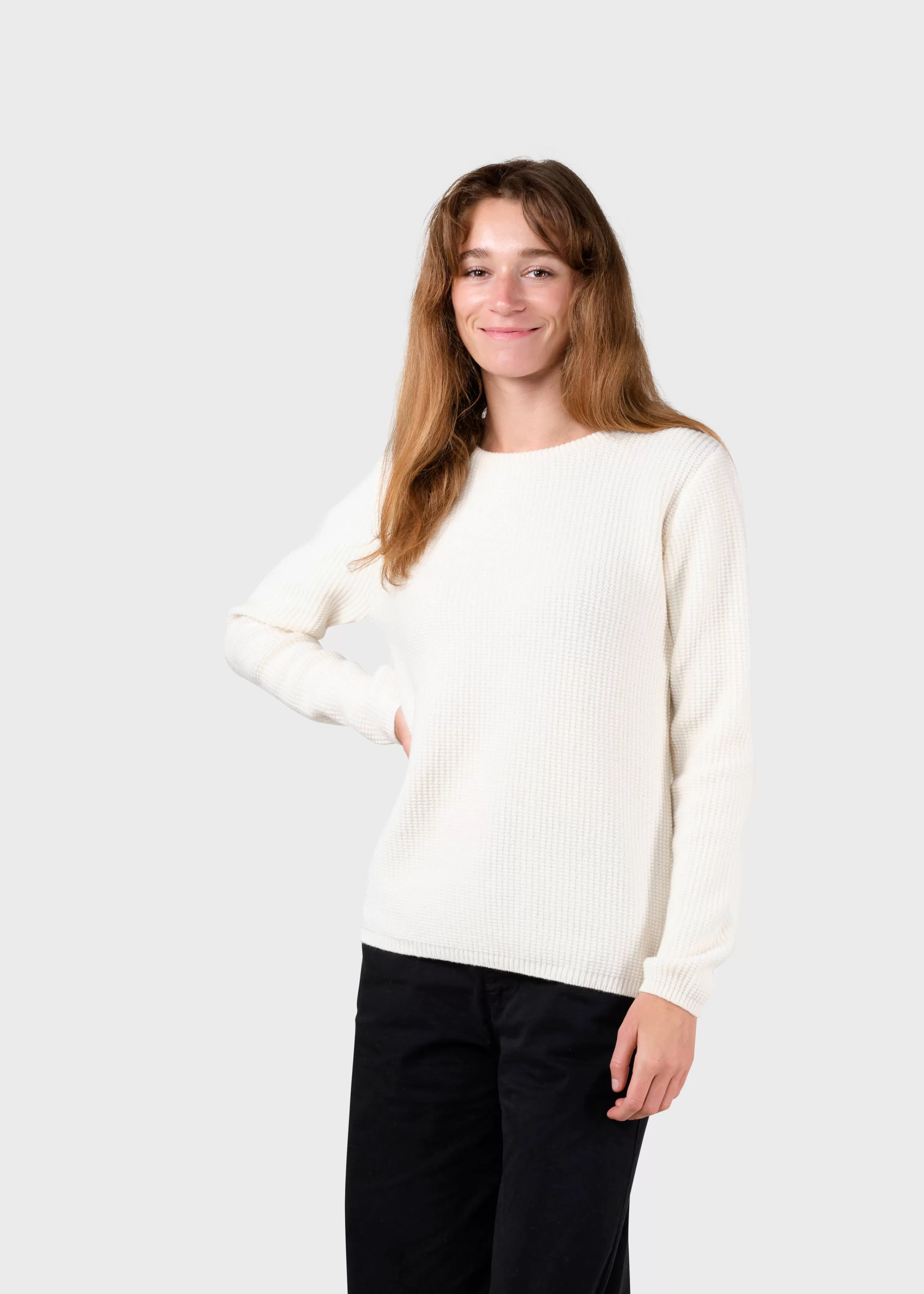 Klitmoller Collective Knitwear | Brushed Merino wool*Fenja knit - Cream