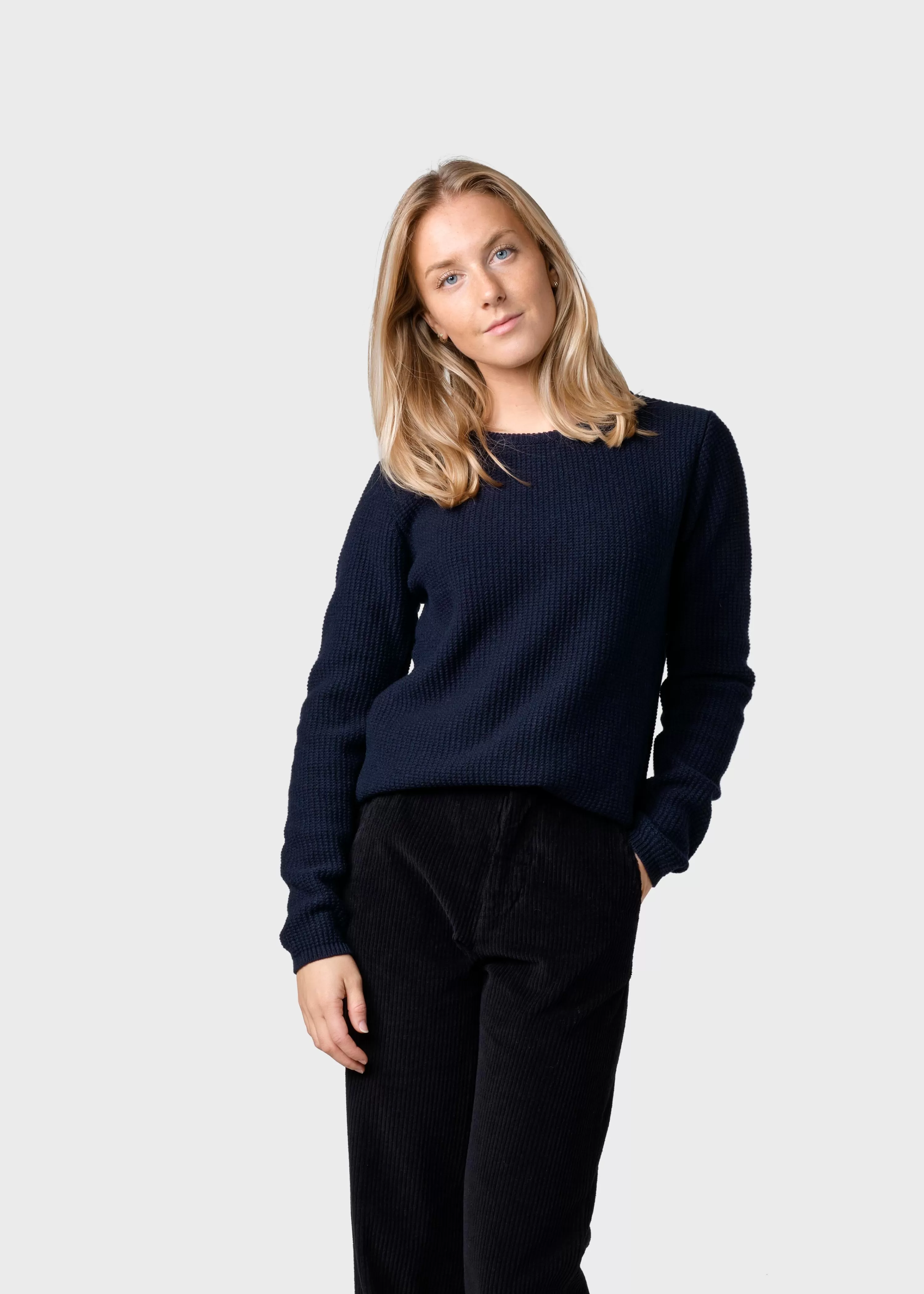 Klitmoller Collective Knitwear | Brushed Merino wool*Fenja knit - Navy