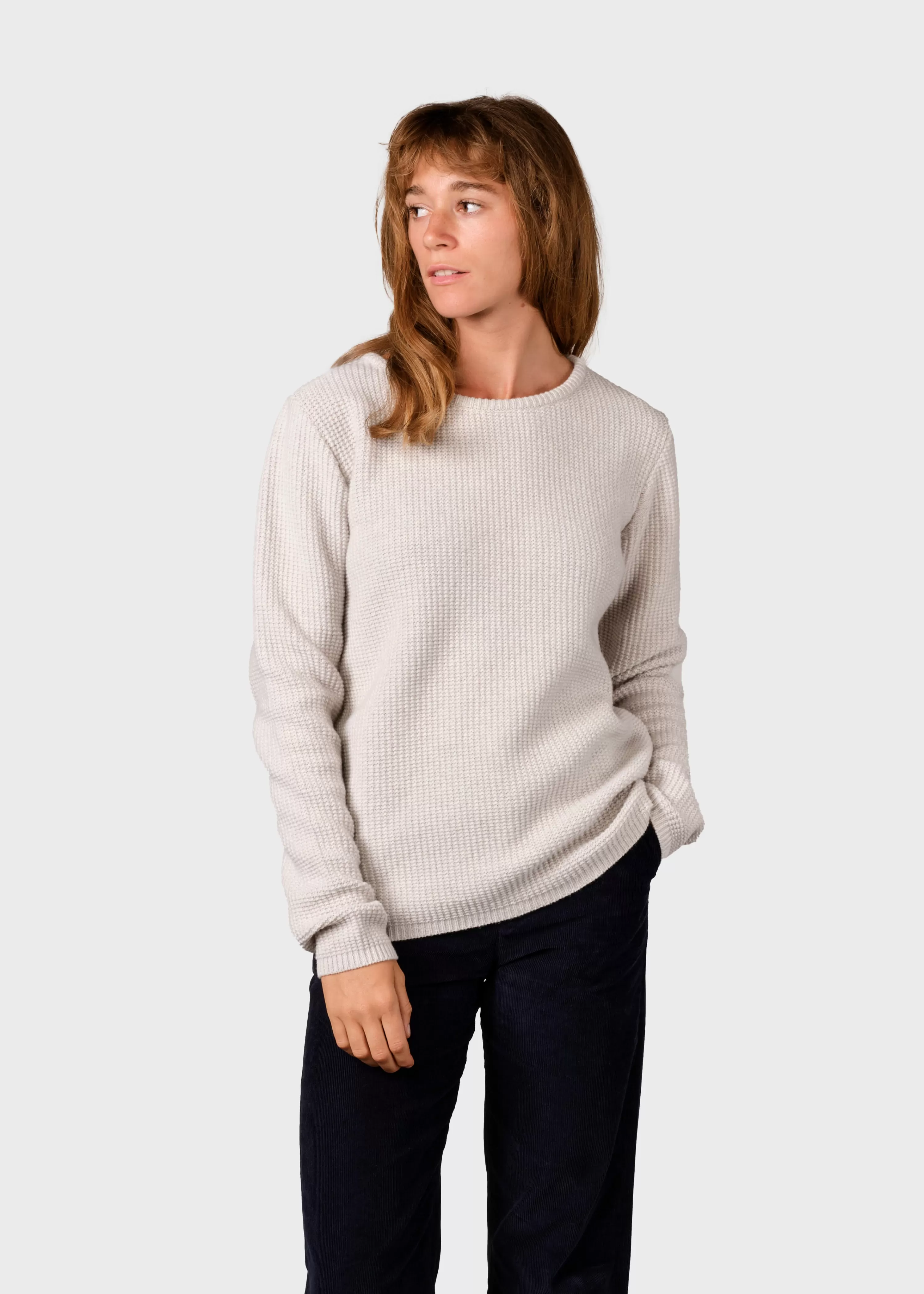 Klitmoller Collective Knitwear | Brushed Merino wool*Fenja knit - Pastel grey