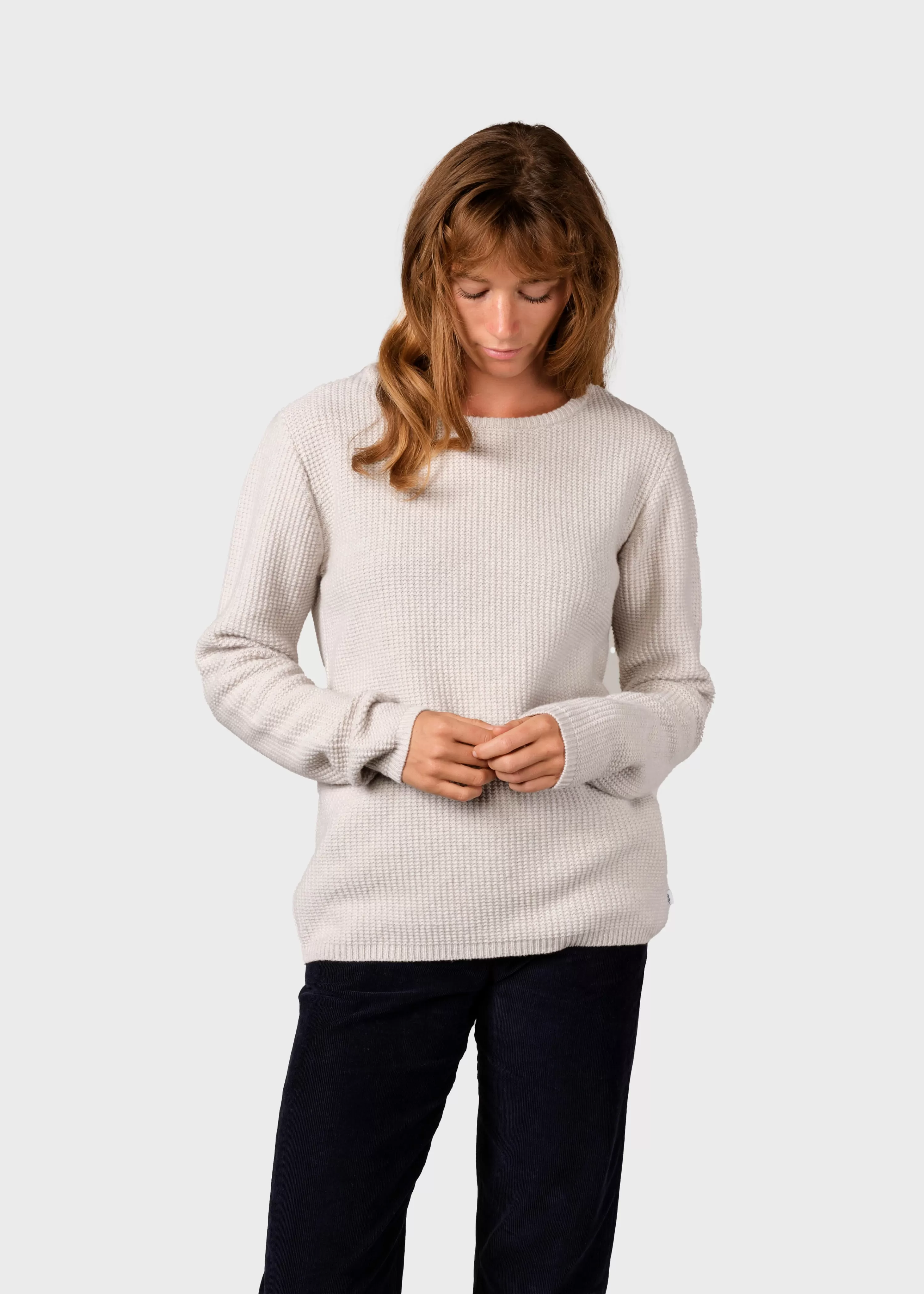 Klitmoller Collective Knitwear | Brushed Merino wool*Fenja knit - Pastel grey