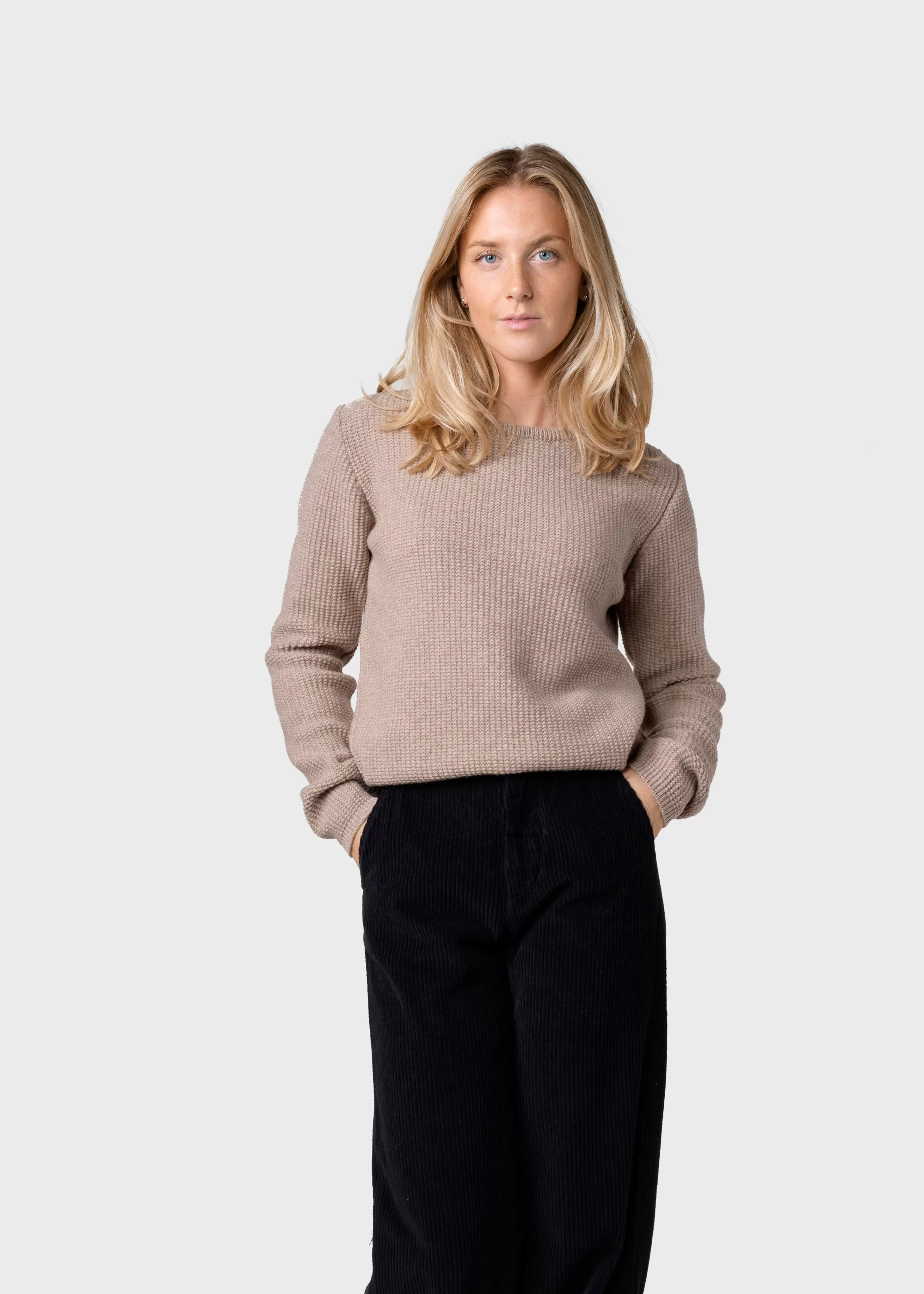 Klitmoller Collective Knitwear | Brushed Merino wool*Fenja knit - Sand