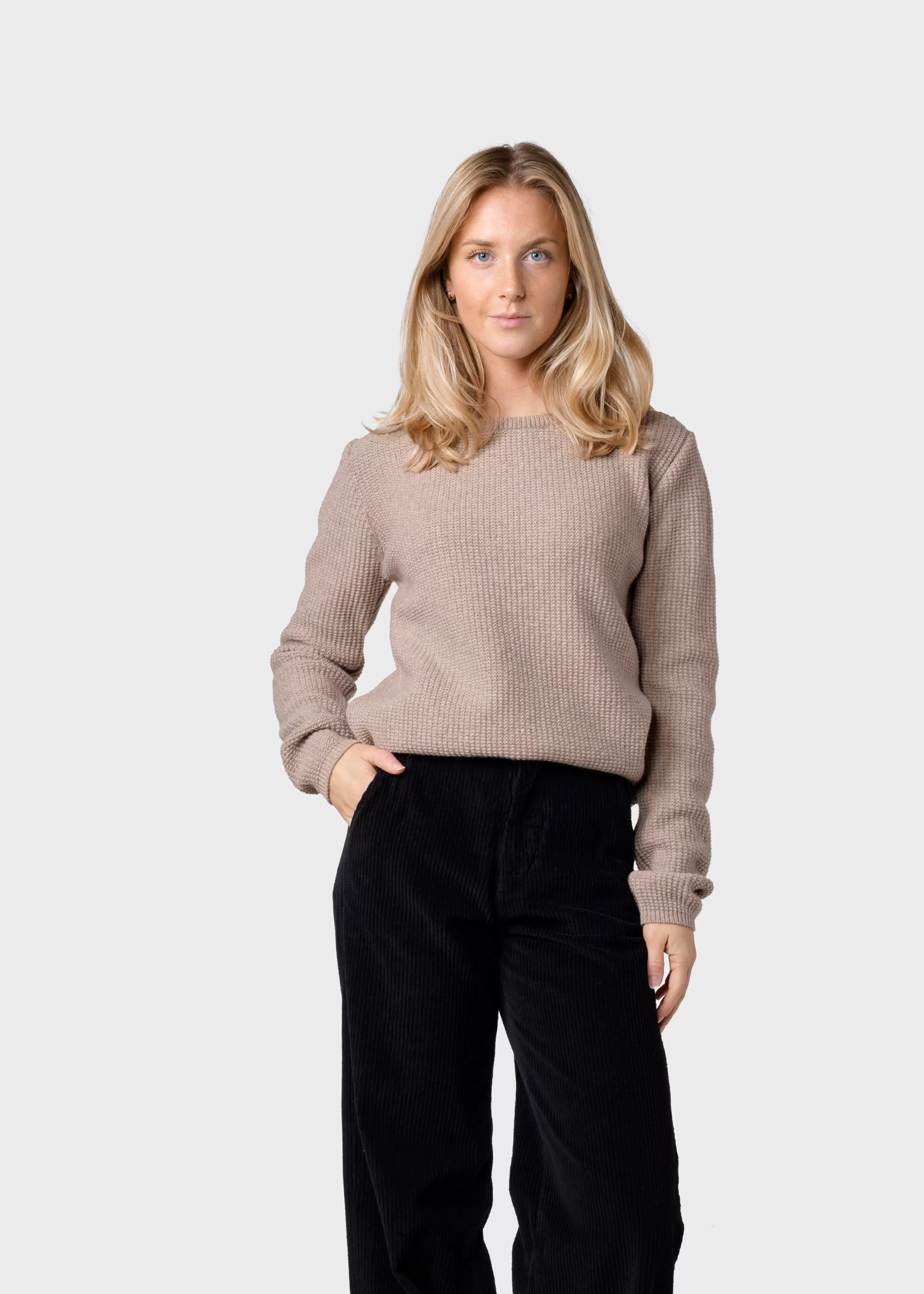 Klitmoller Collective Knitwear | Brushed Merino wool*Fenja knit - Sand