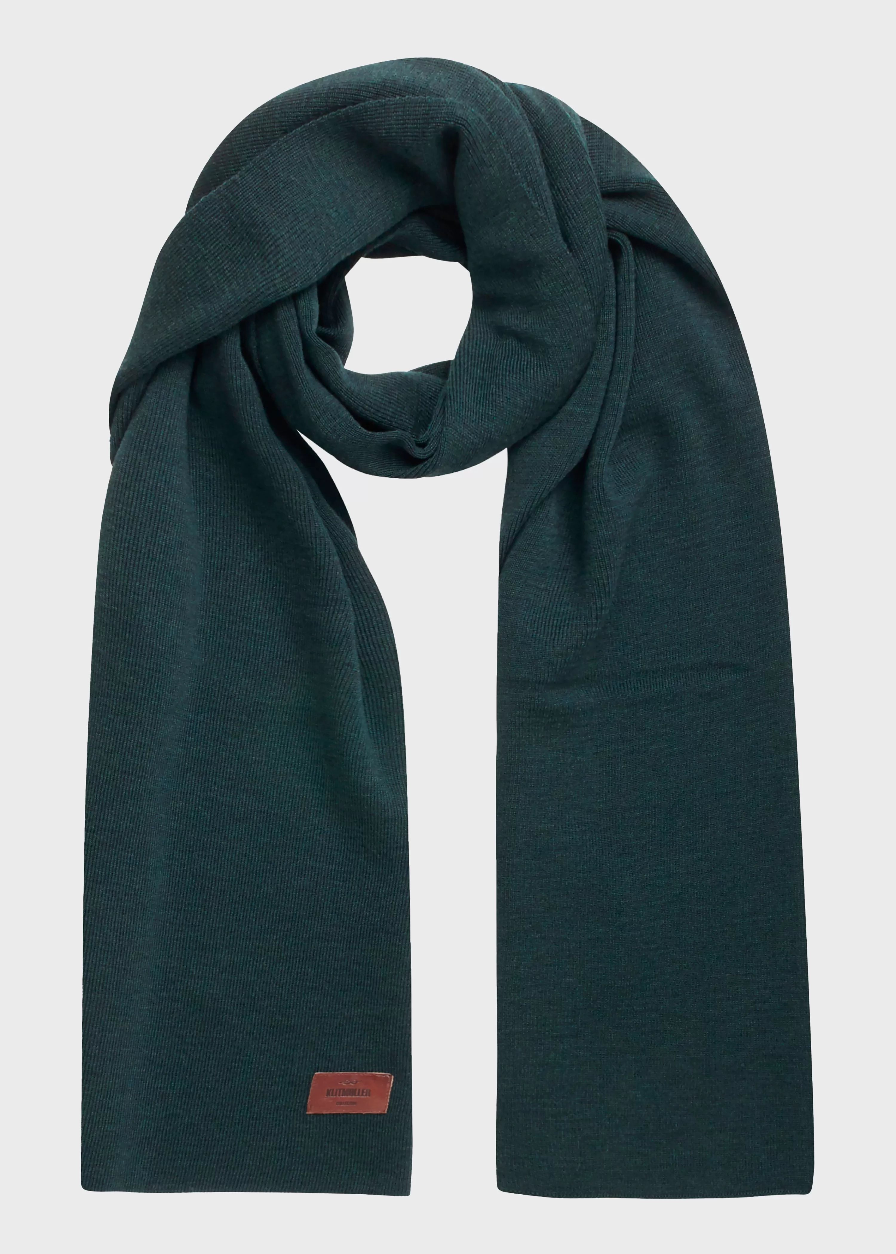 Klitmoller Collective Scarfs*Fine rib scarf - Olive