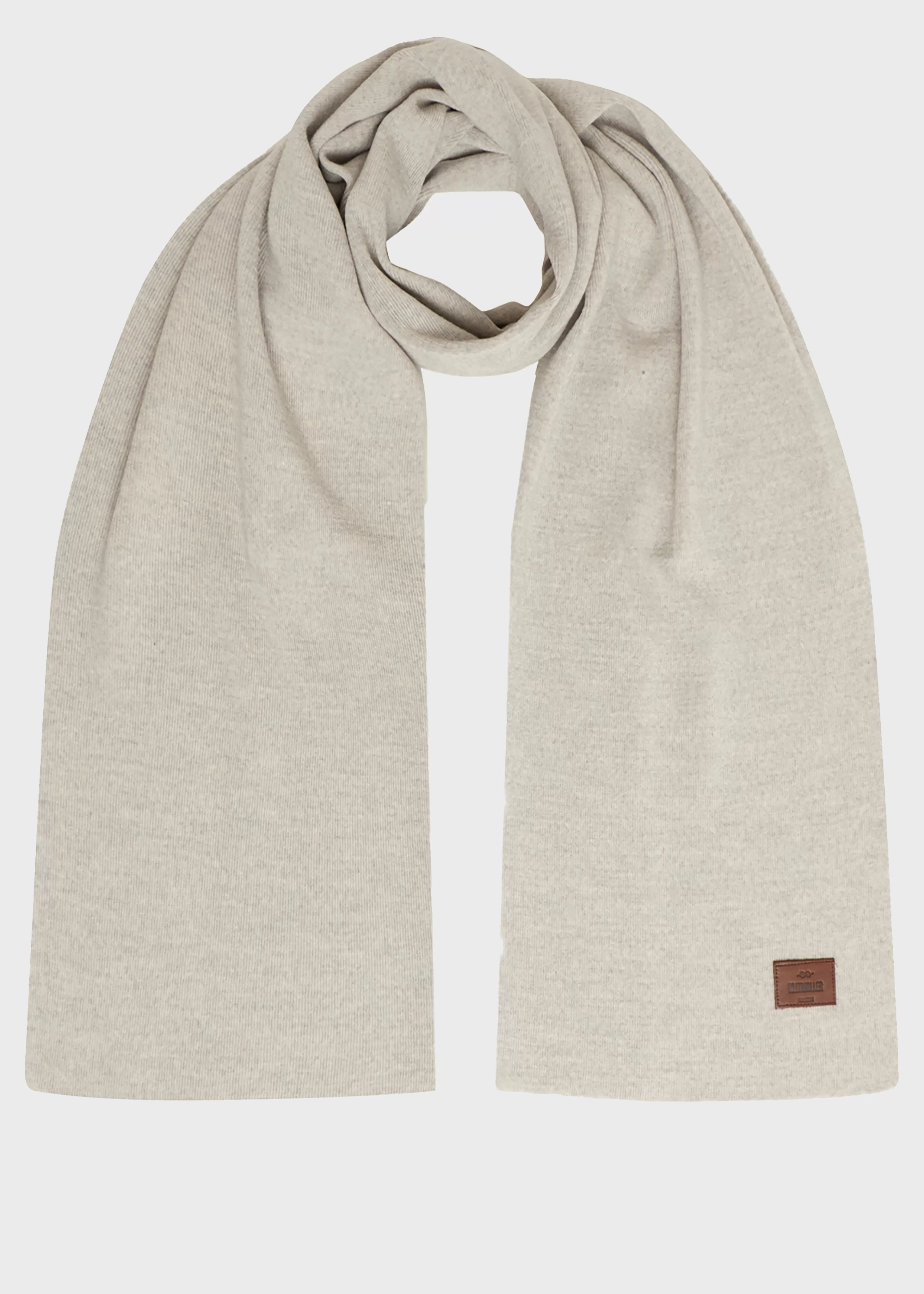 Klitmoller Collective Scarfs*Fine rib scarf - Pastel grey