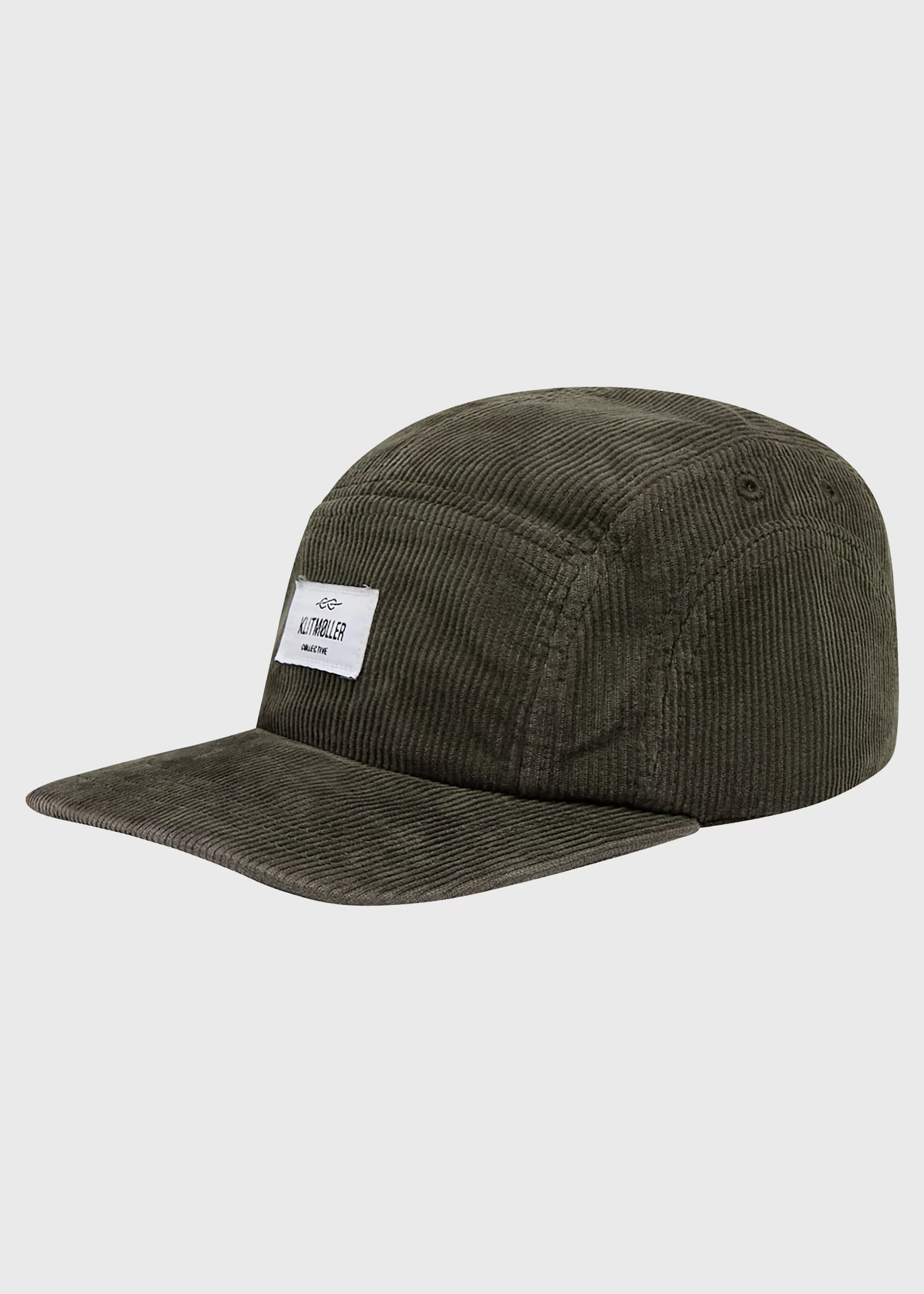 Klitmoller Collective Caps*Five panel corduroy cap - Olive