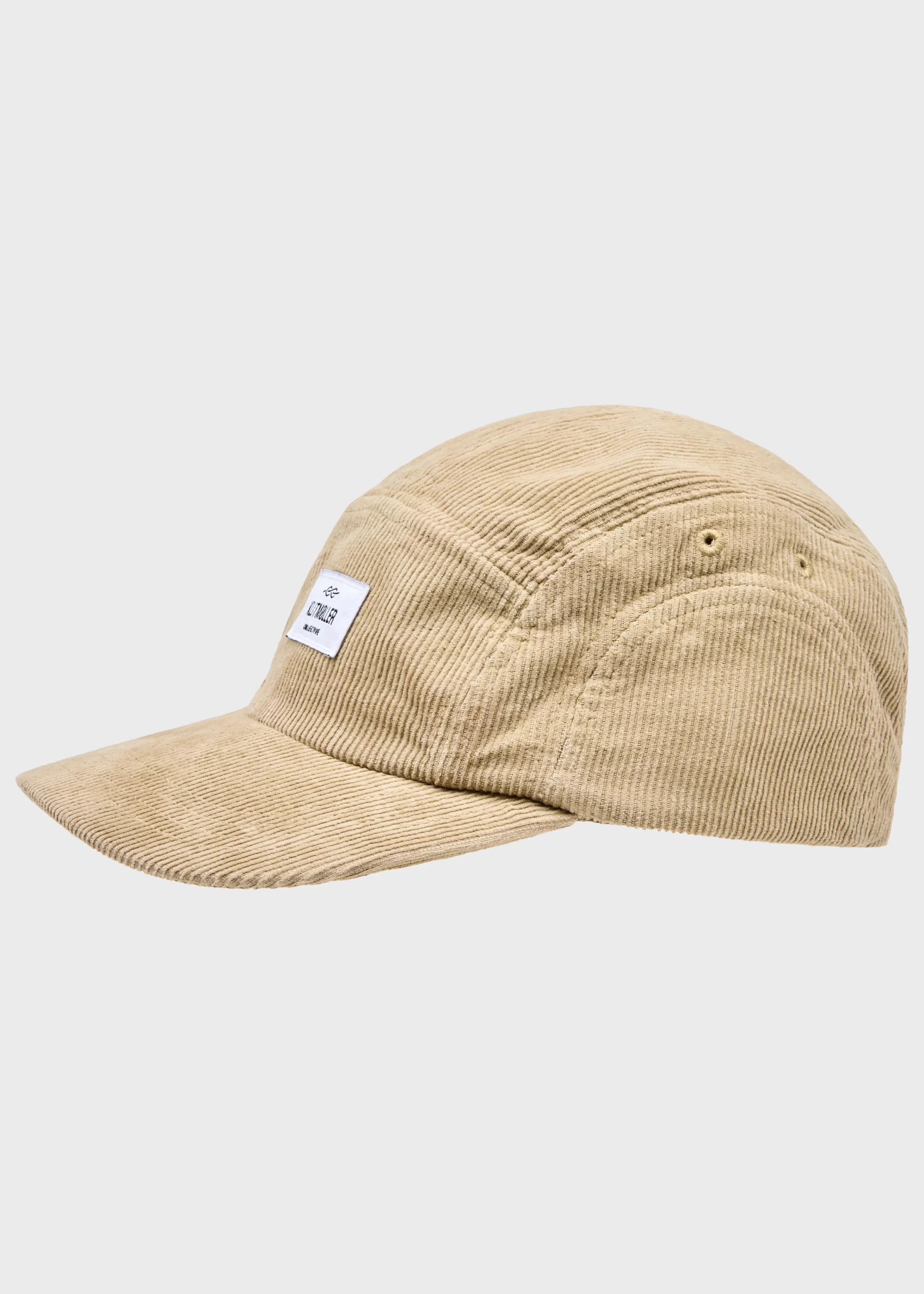 Klitmoller Collective Caps*Five panel corduroy cap - Sand