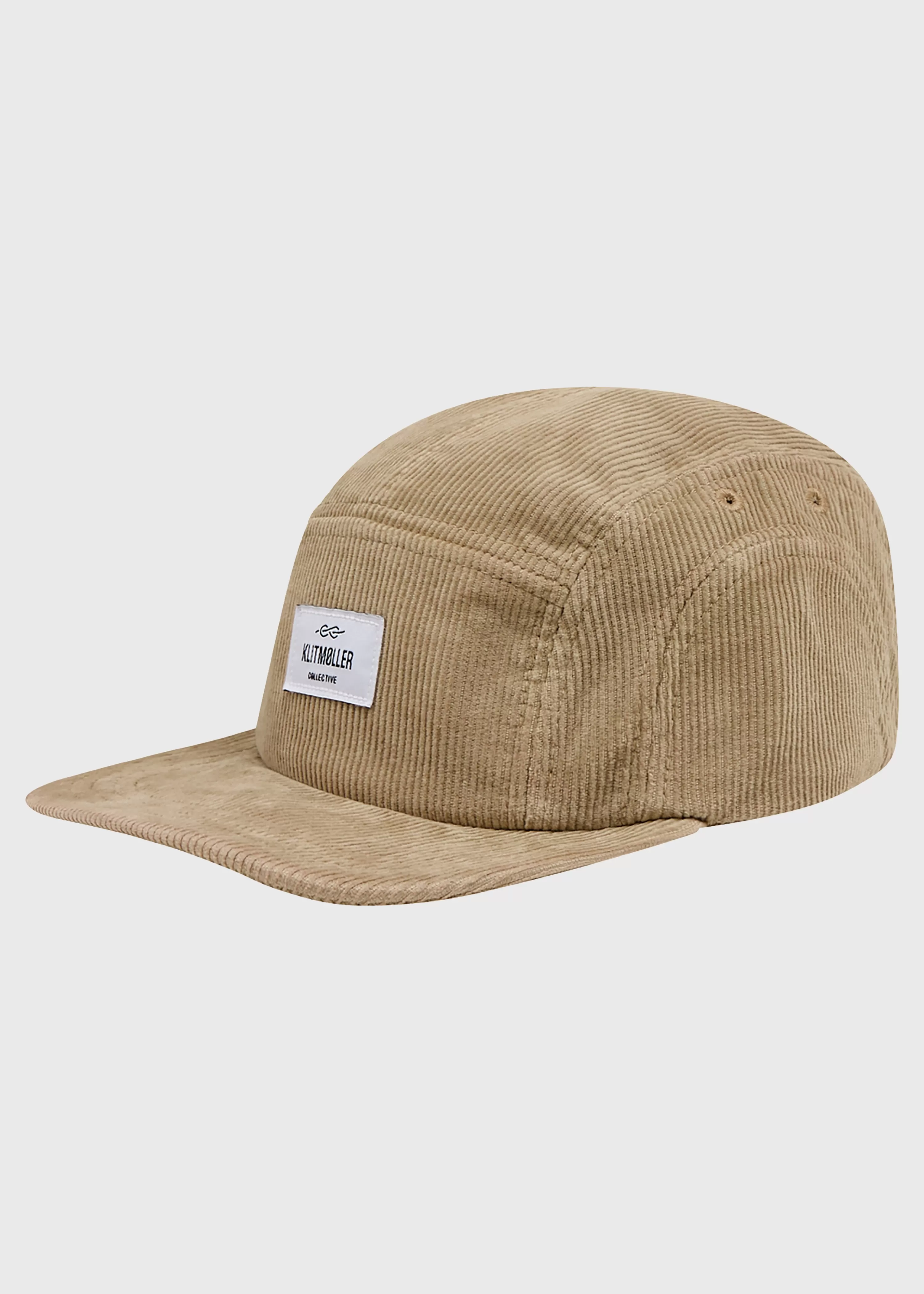 Klitmoller Collective Caps*Five panel corduroy cap - Sand