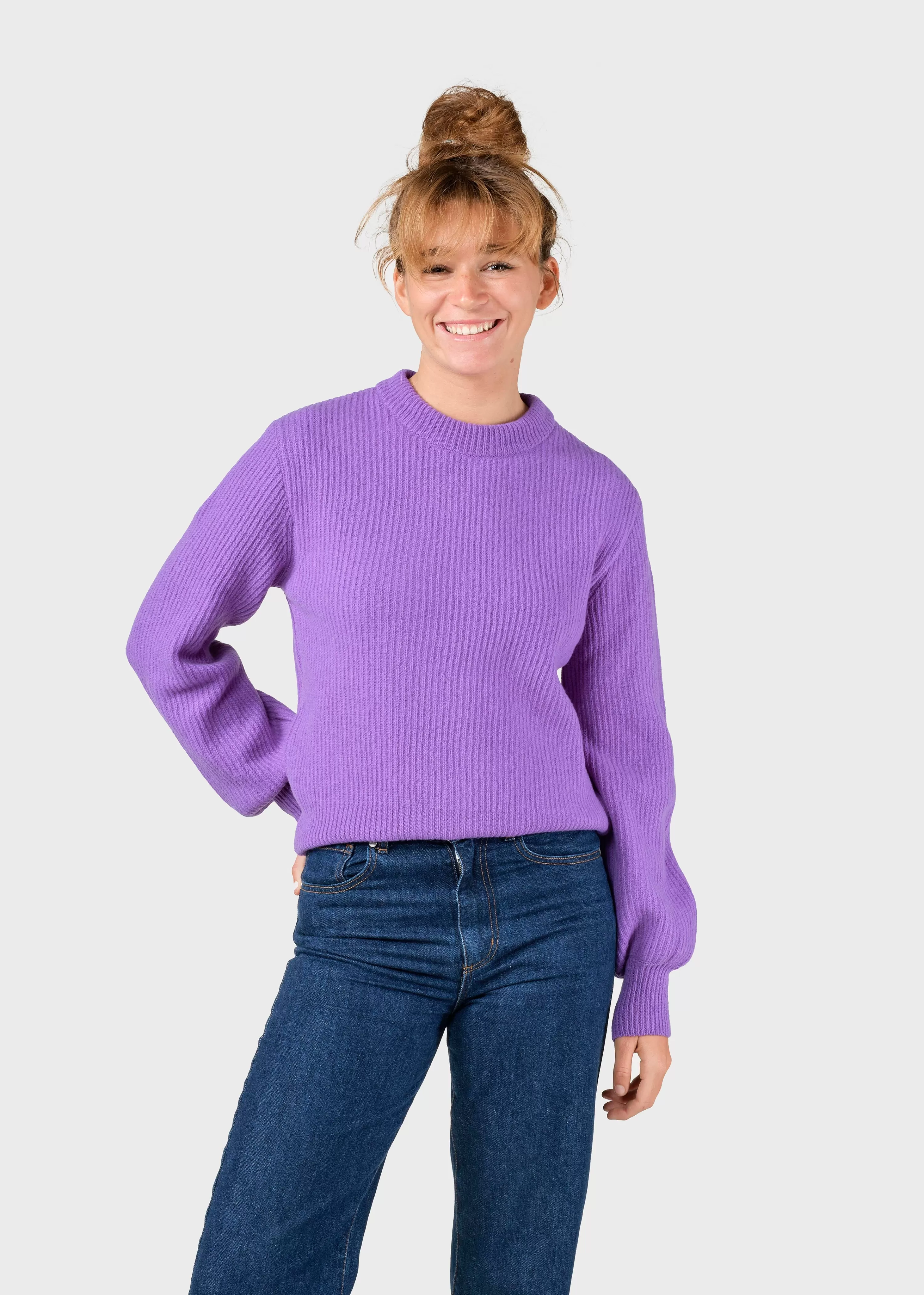 Klitmoller Collective Knitwear | Brushed Merino wool*Gerda knit - Lilac