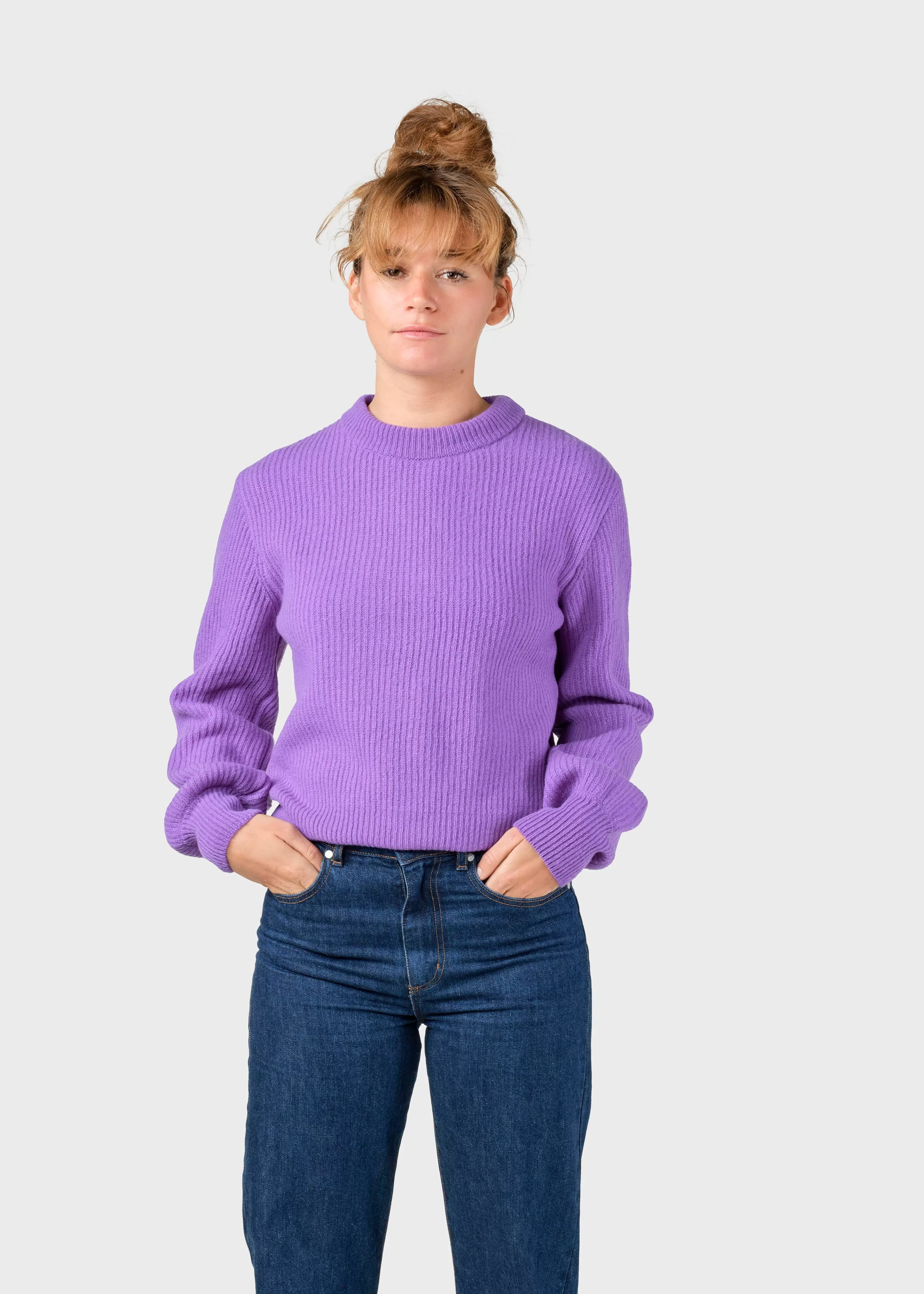 Klitmoller Collective Knitwear | Brushed Merino wool*Gerda knit - Lilac